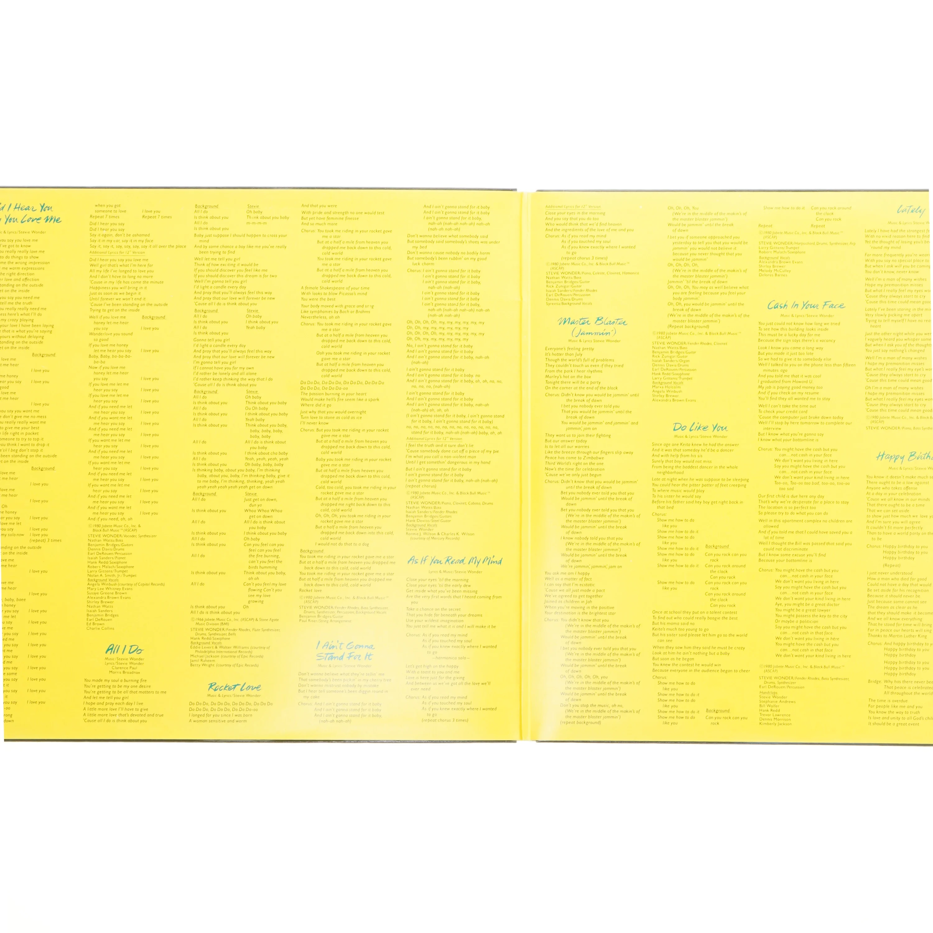 Stevie Wonder LP - 'Hotter Than July'