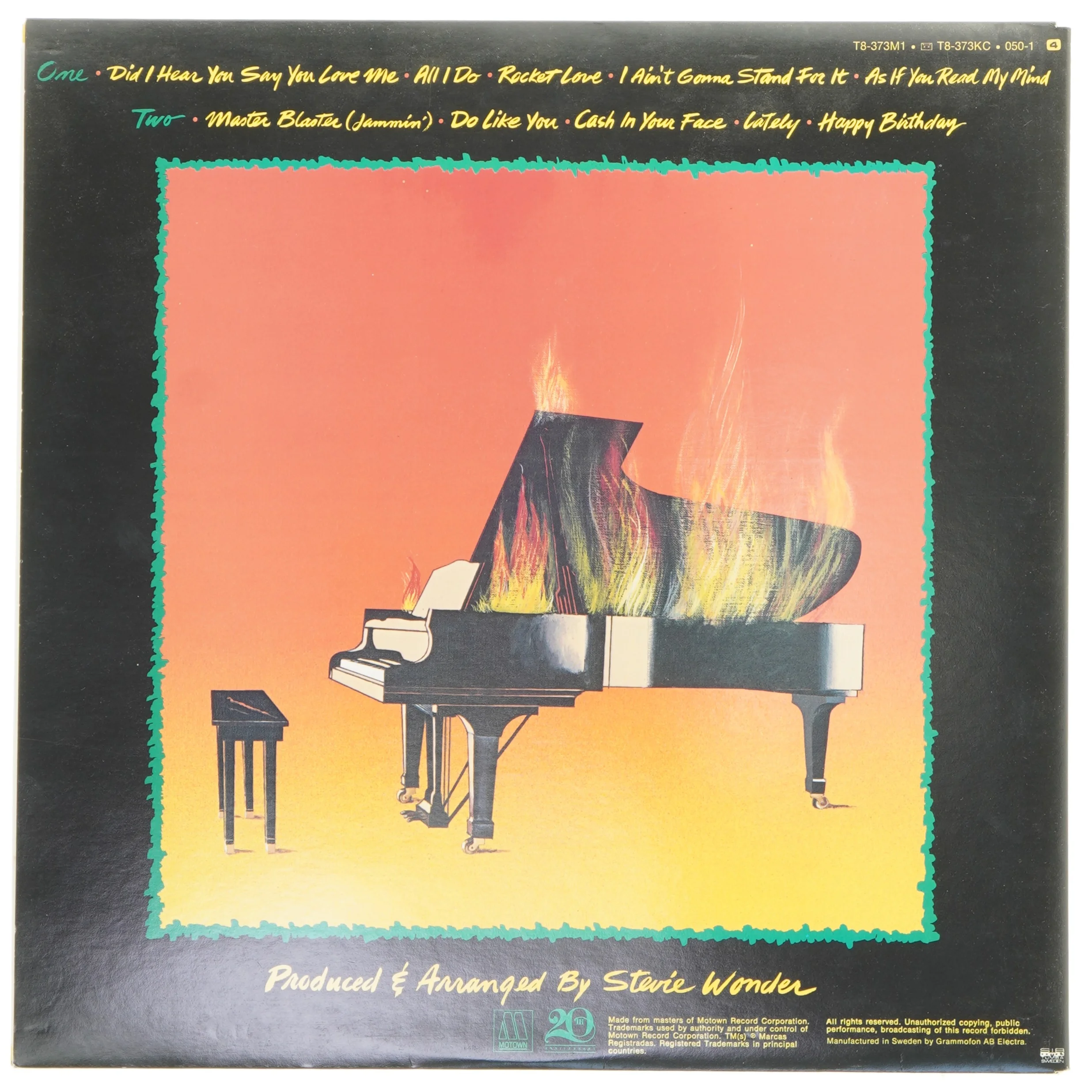 Stevie Wonder LP - 'Hotter Than July'