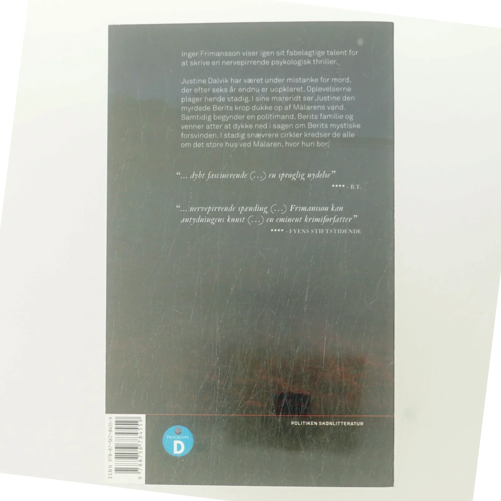 Skyggen i vandet af Inger Frimansson (Bog)