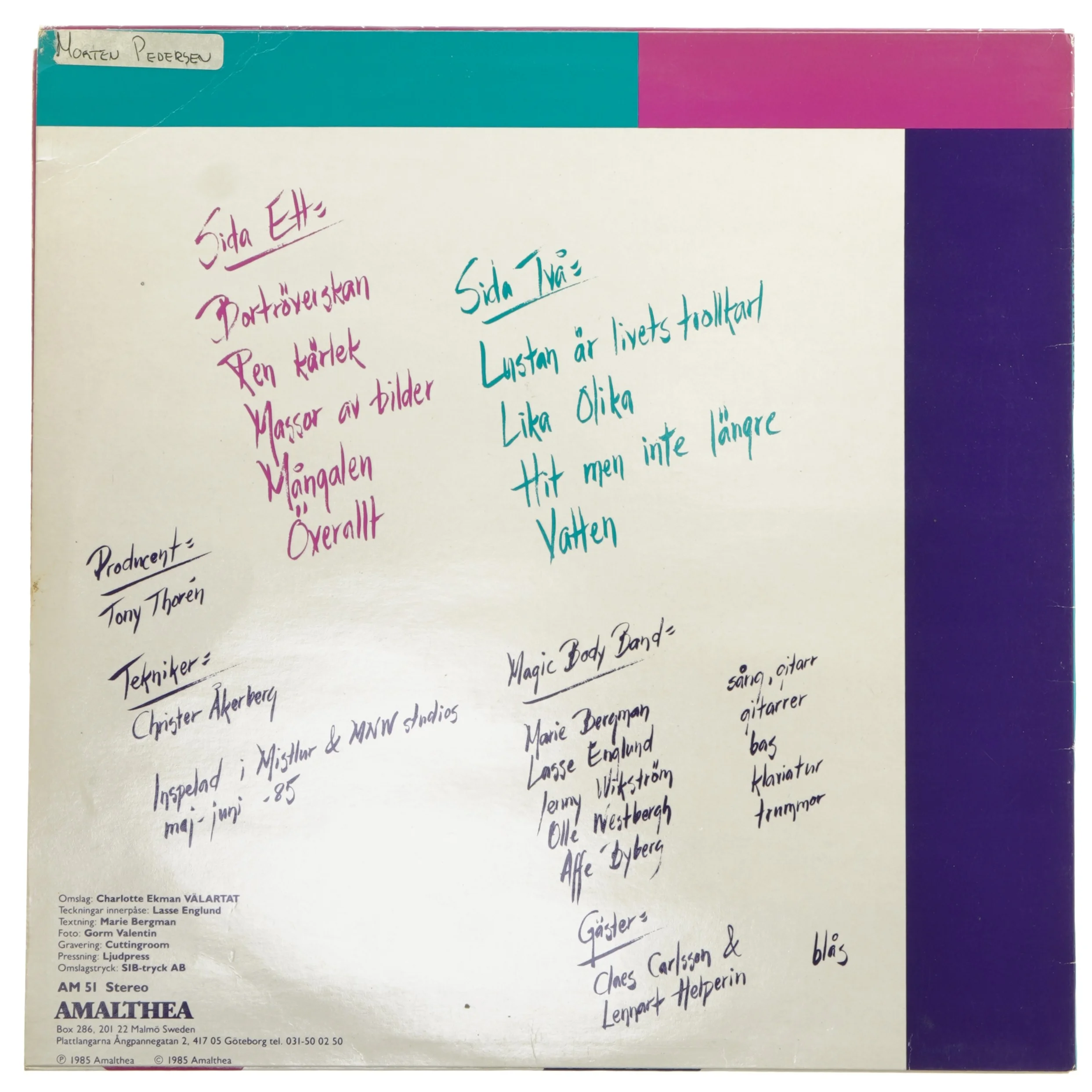 Marie Bergman & Magic Body Band - Mångalen LP