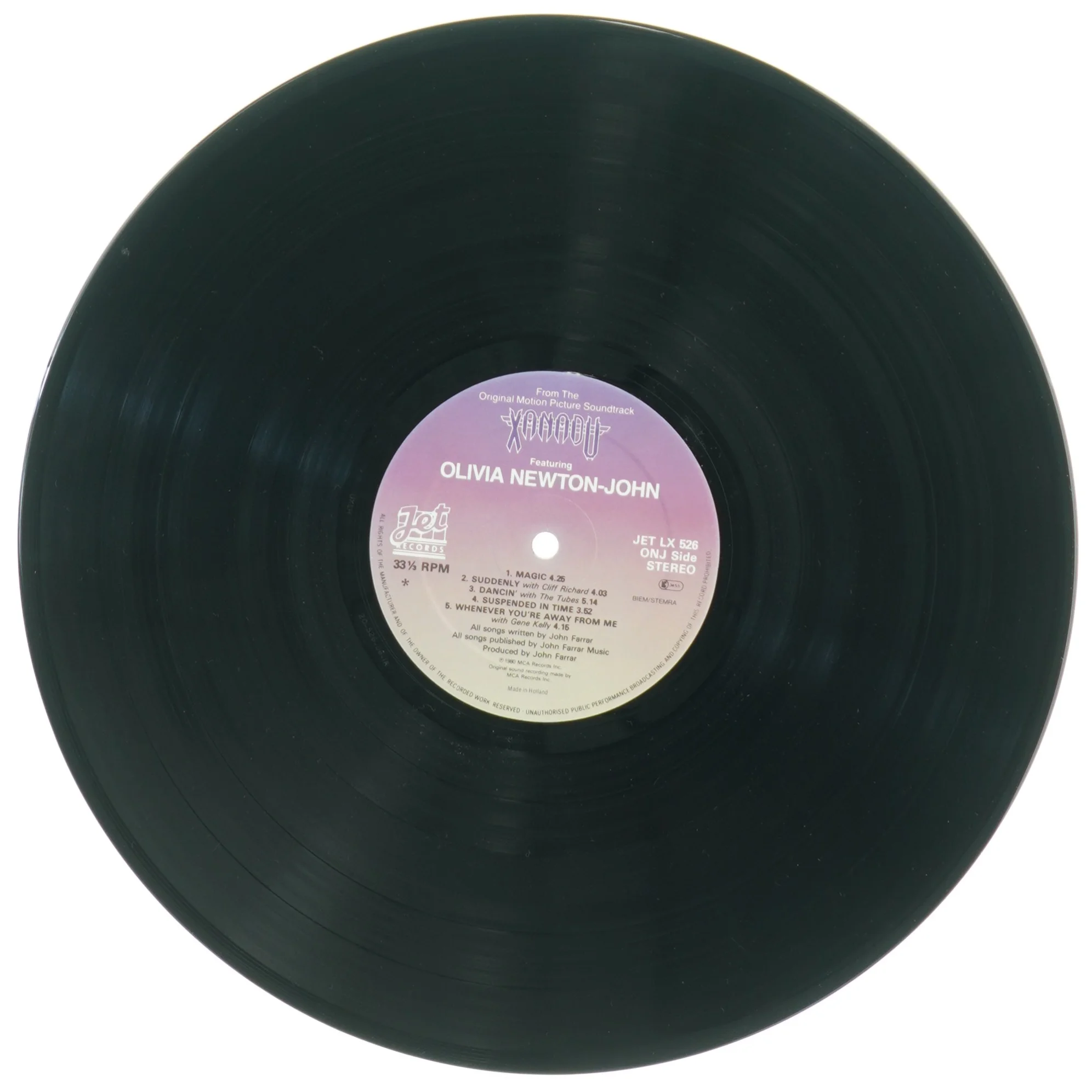 Xanadu Soundtrack Vinyl LP (str. 31 x 31 cm)