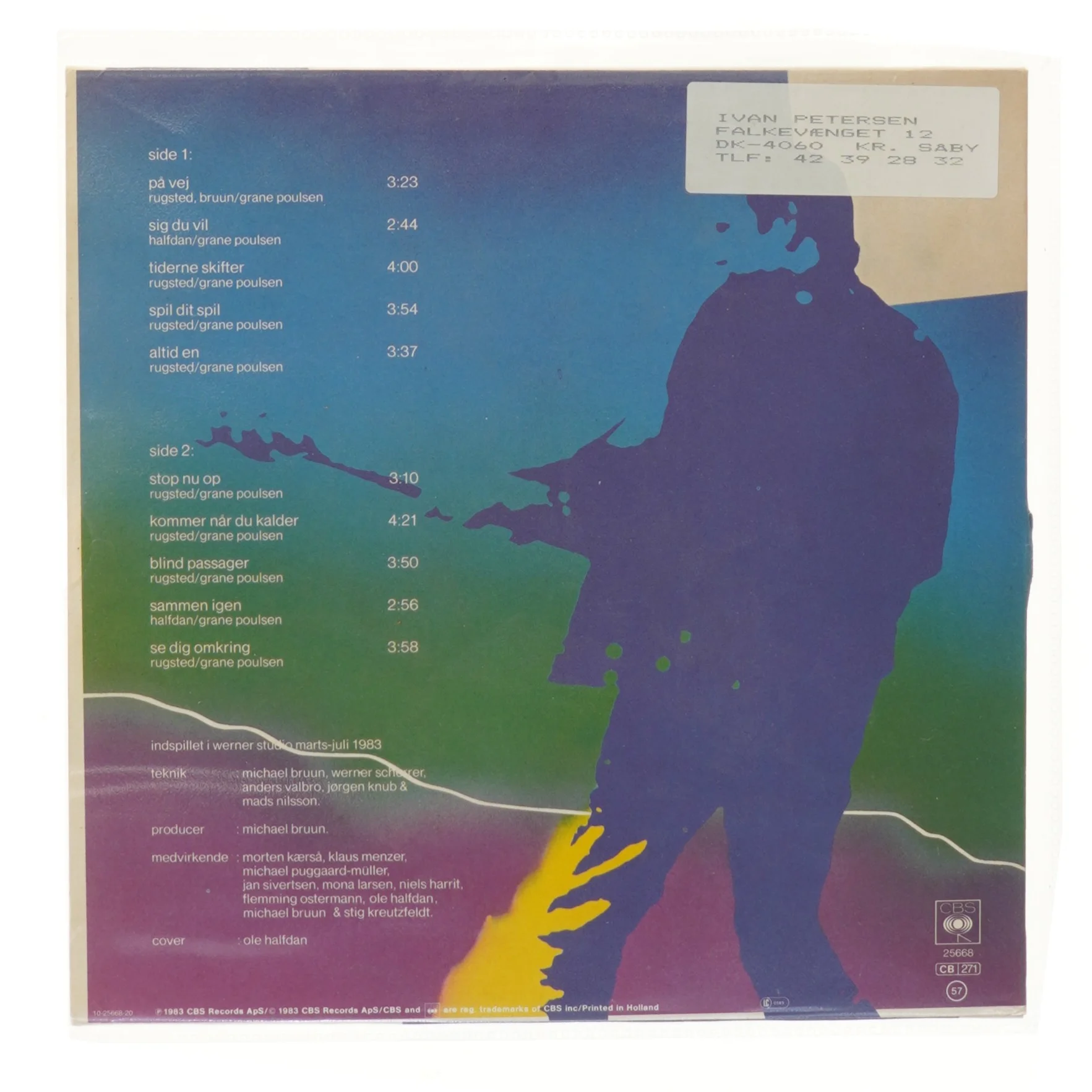 Jens Rugsted - Blind Passager LP