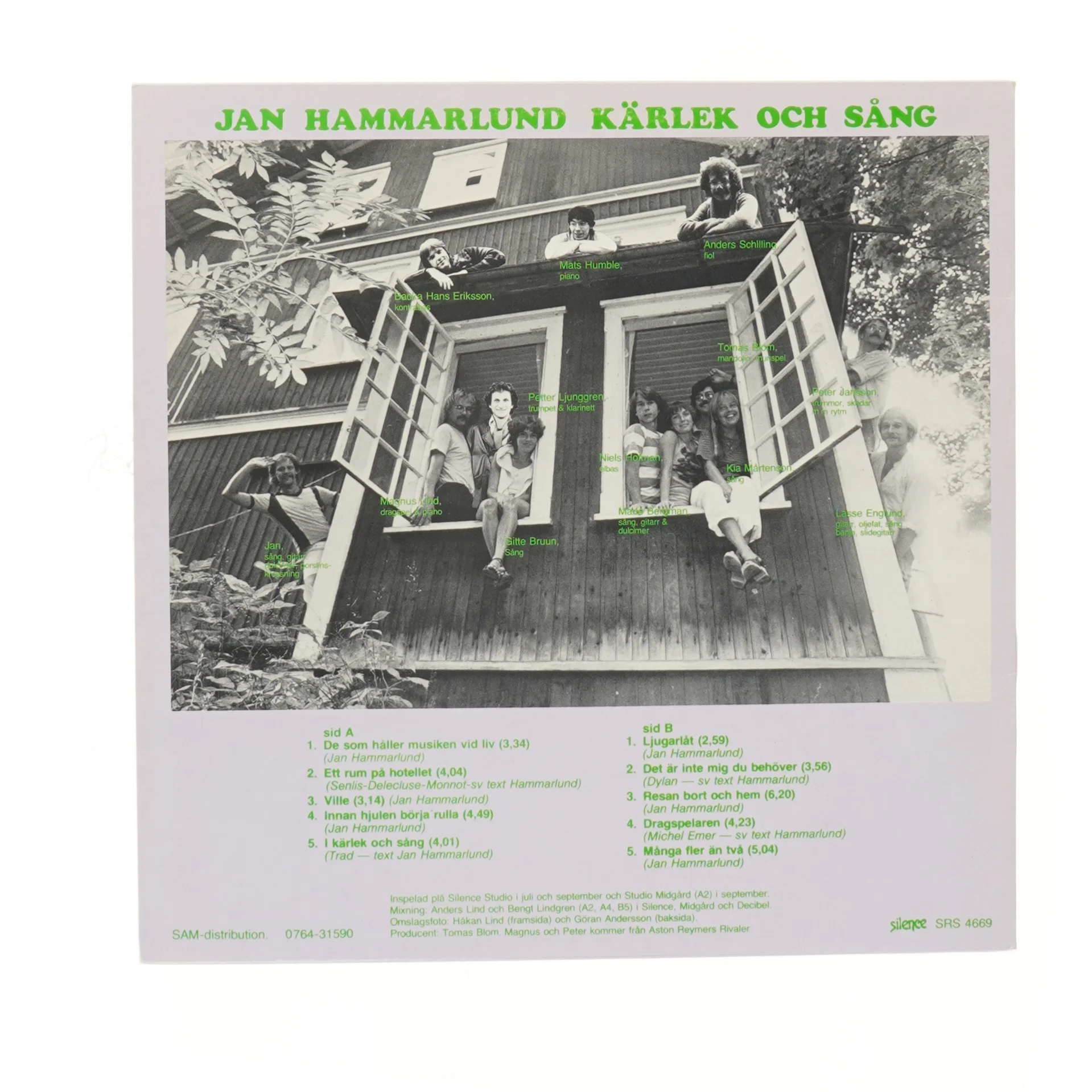 Jan Hammarlund LP 'Kärlek och Sång'