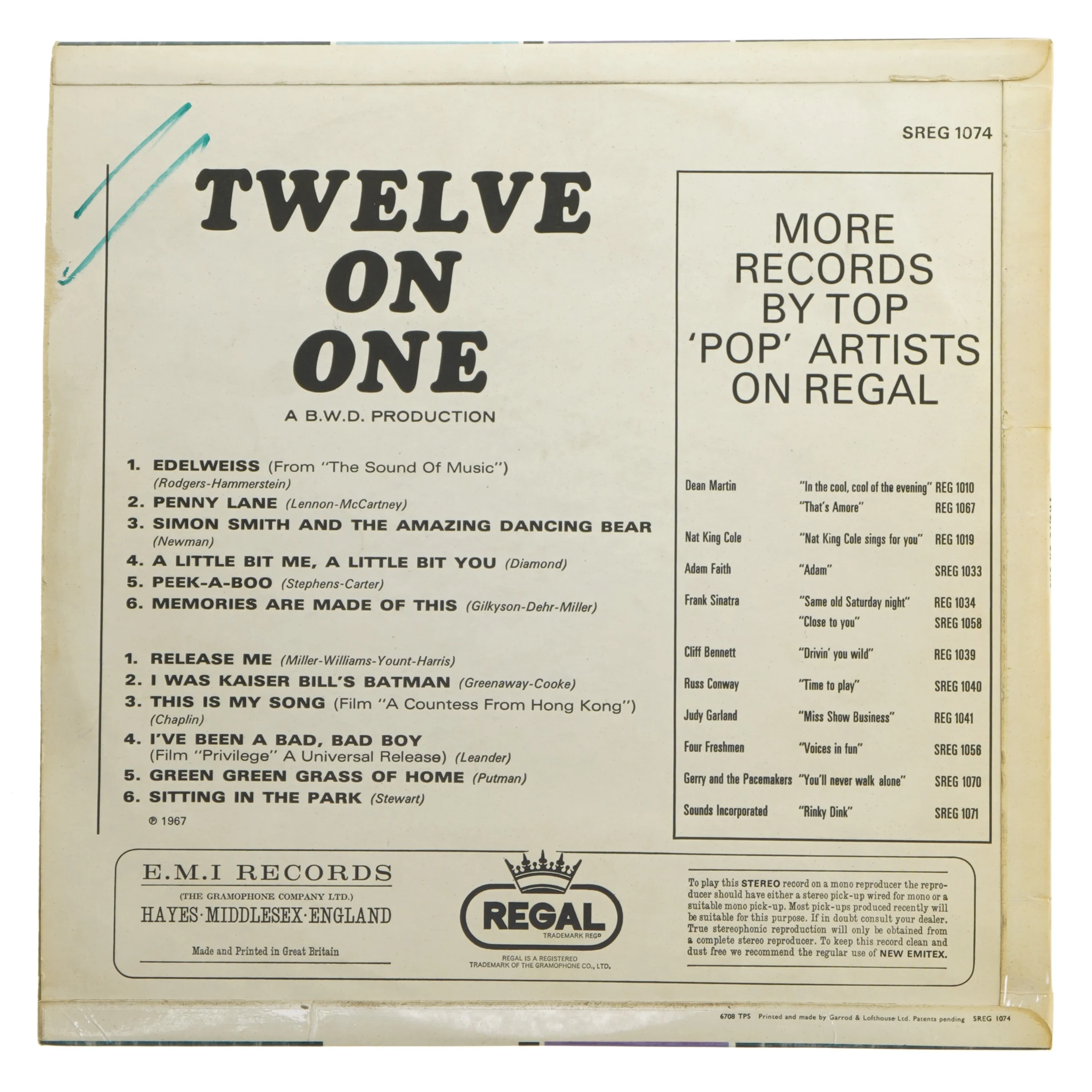 Twelve on One LP
