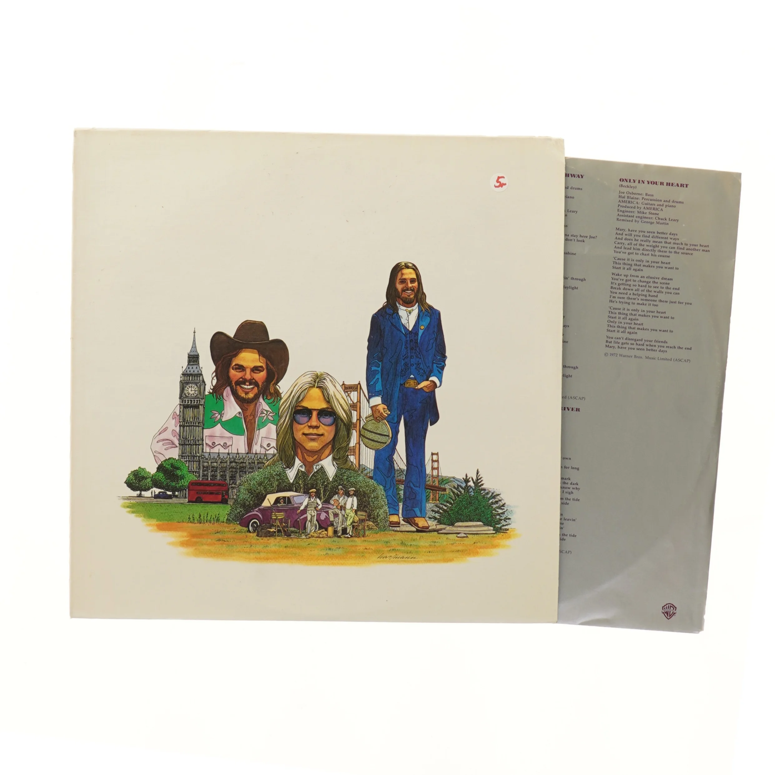 LP History: America's Greatest Hits af bandet America fra Warner Bros.