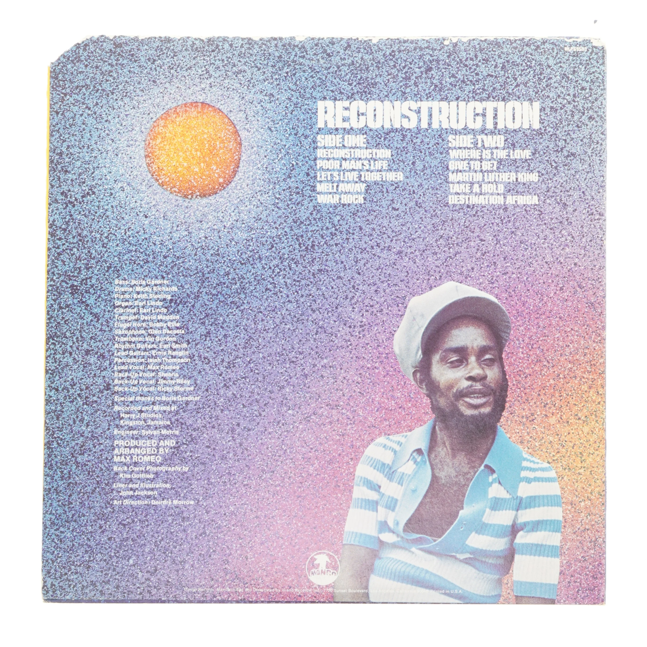 Max Romeo - Reconstruction LP fra Max Romeo