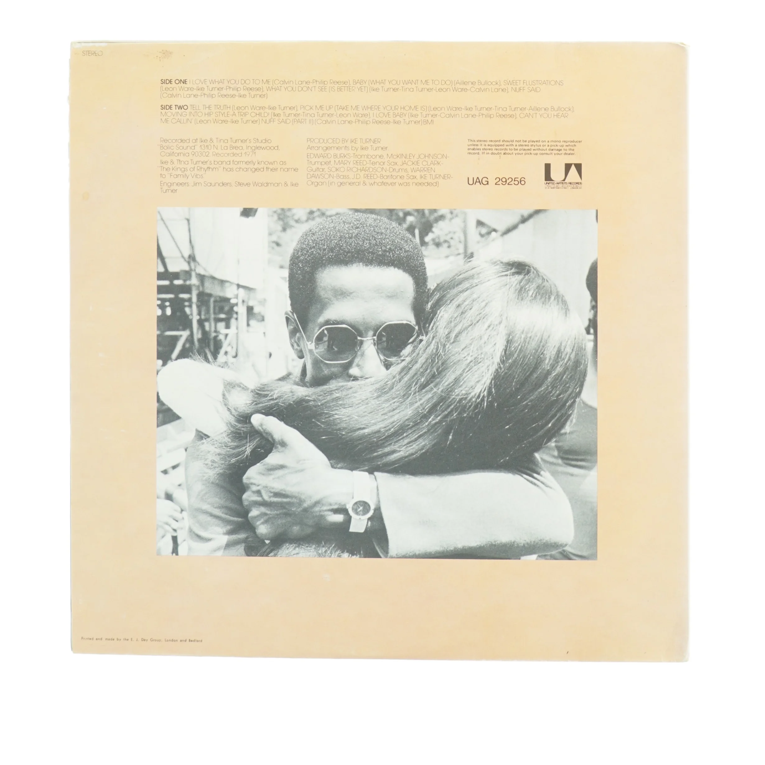 Ike & Tina Turner Vinylplade (str. 31 x 31 cm)