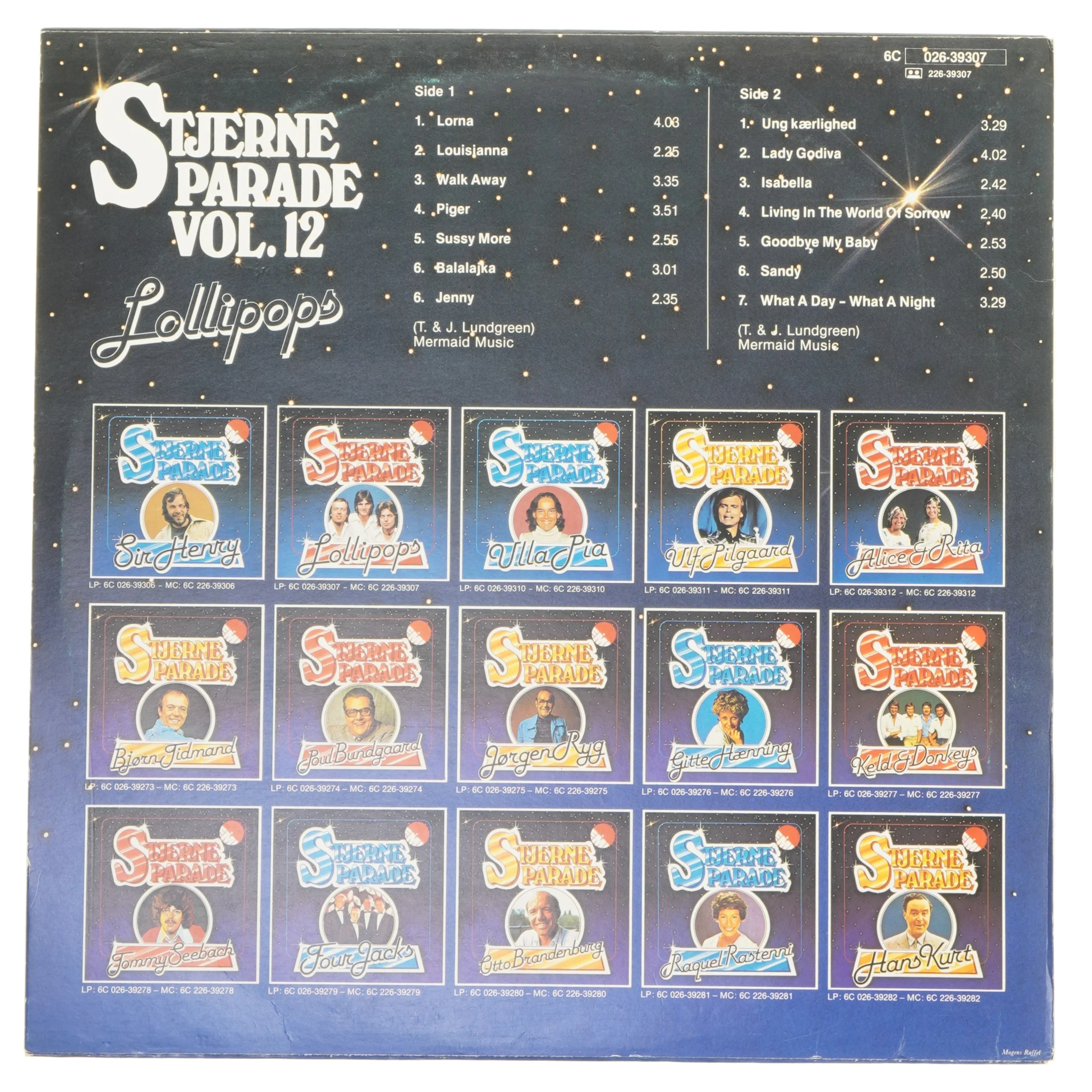 Stjerneparade Lollipops LP Vol. 12 fra EMI