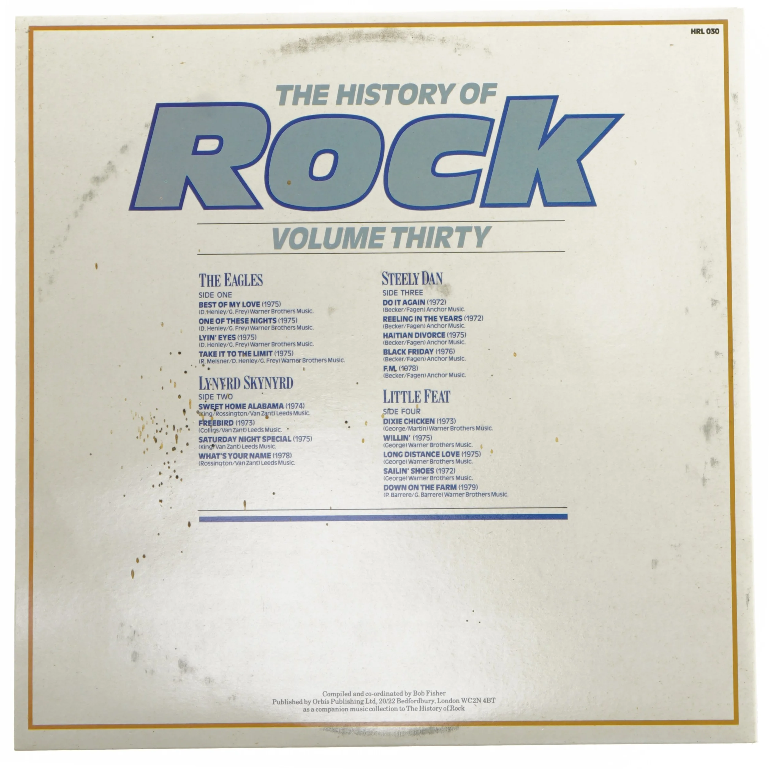 The History of Rock Volume Thirty LP