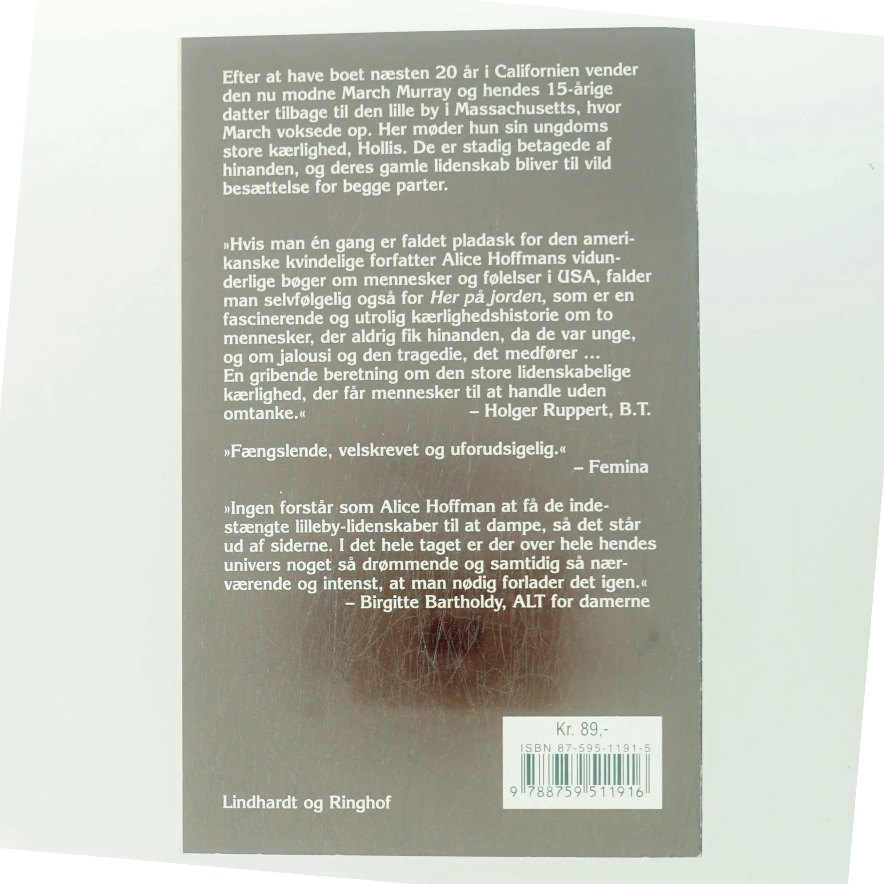 Her på jorden af Alice Hoffman (Bog)