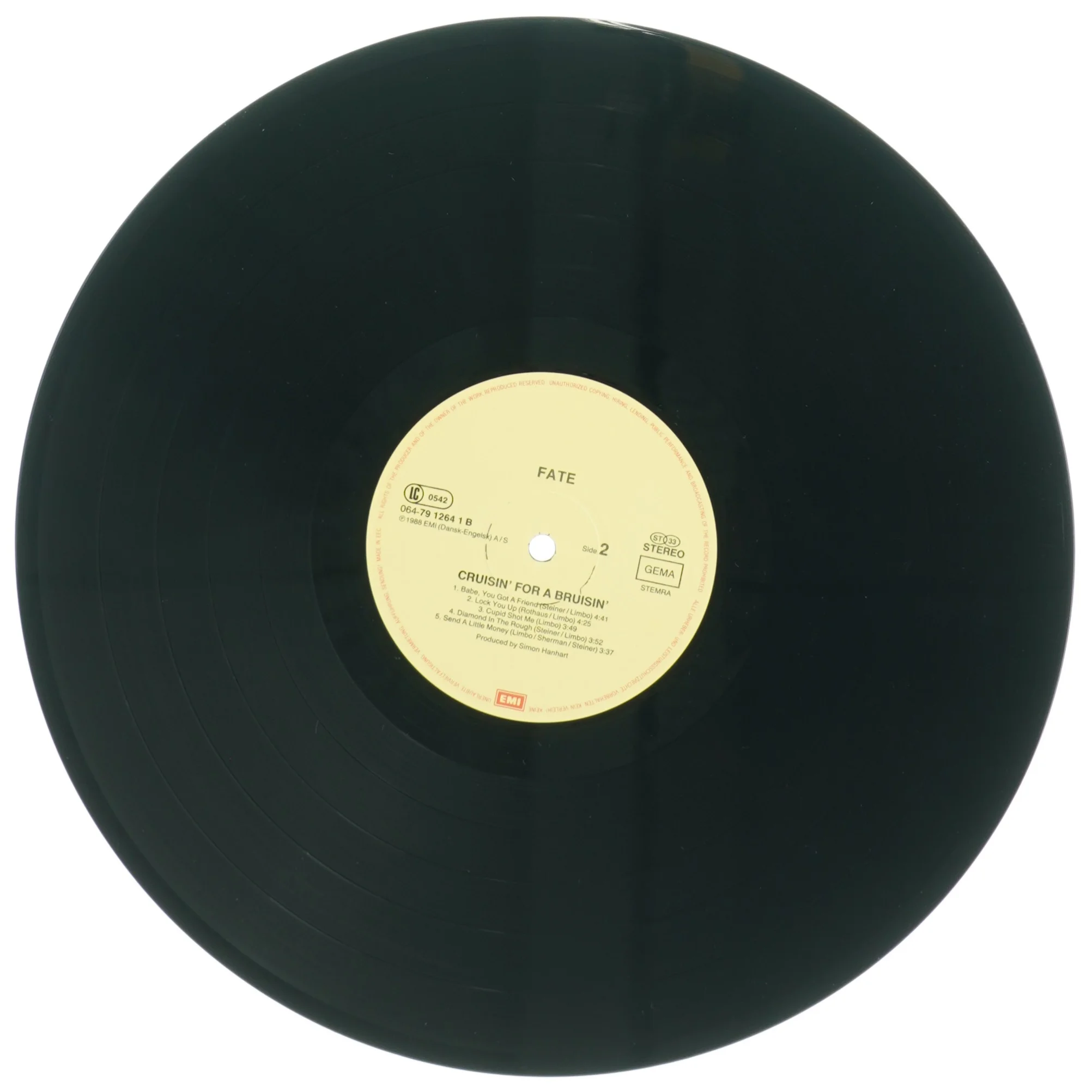 Fate - Cruisin' for a Bruisin' LP vinylplade fra EMI (str. 31 x 31 cm)