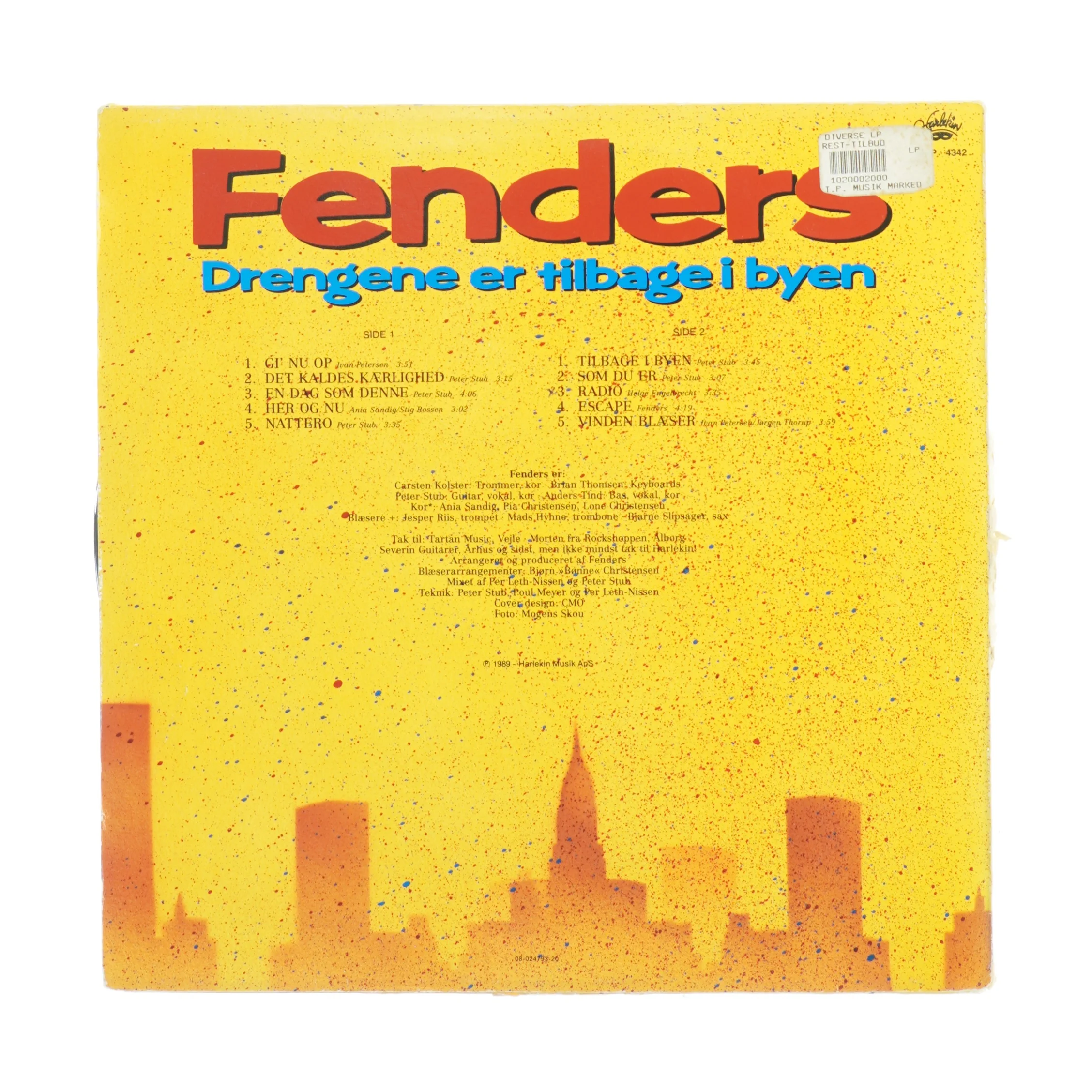 Fenders Drengene er tilbage i byen med Fenders (LP) (str. 31 x 31 cm)