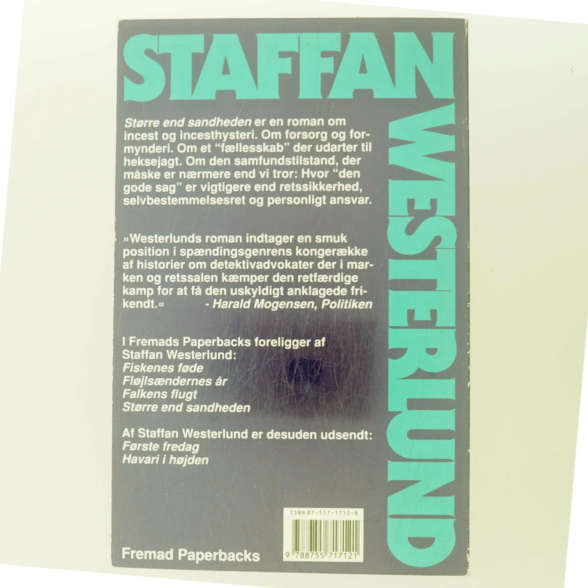 Større end sandheden af Staffan Westerlund (f. 1942) (Bog)