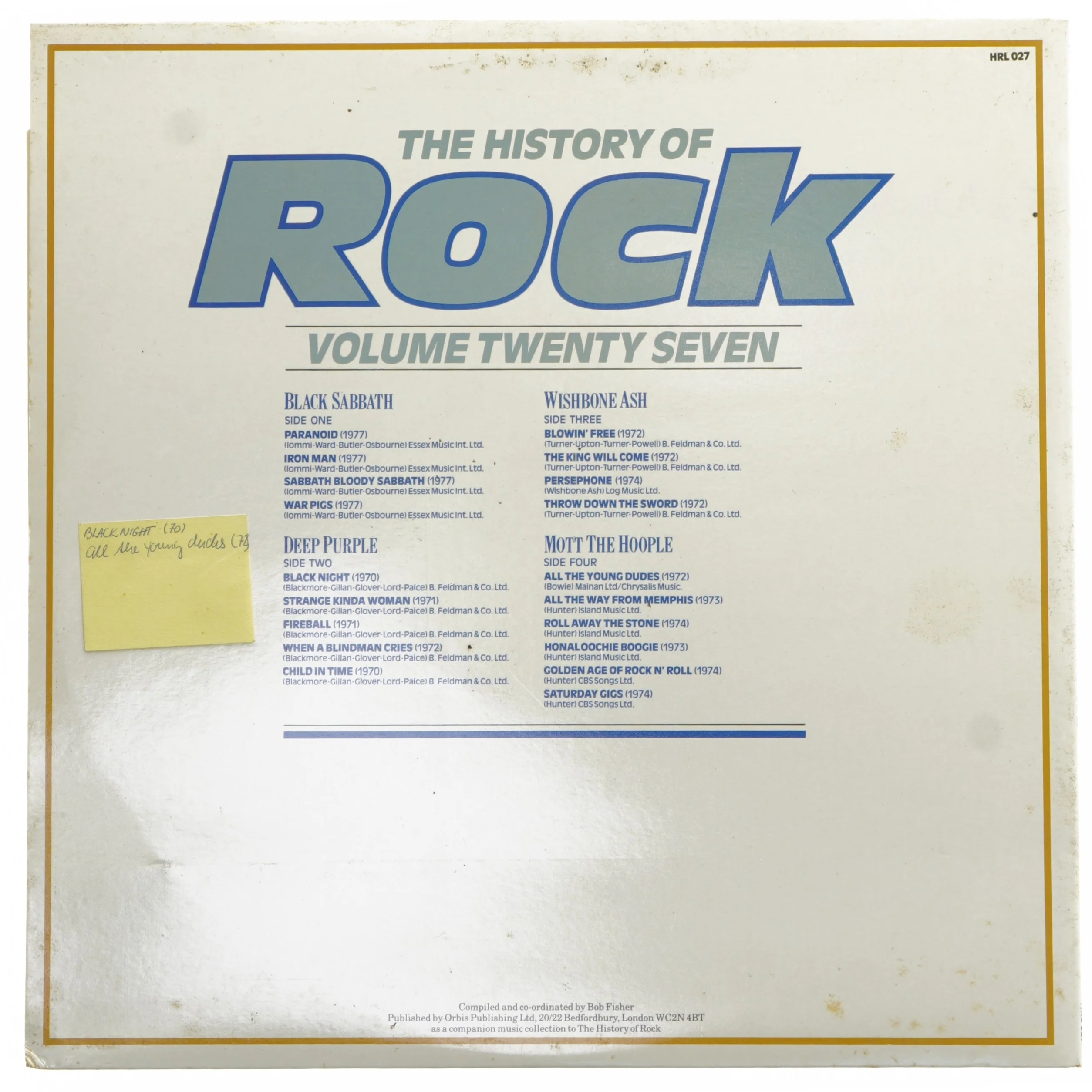 Vinylalbum: The History of Rock Volume Twenty Seven
