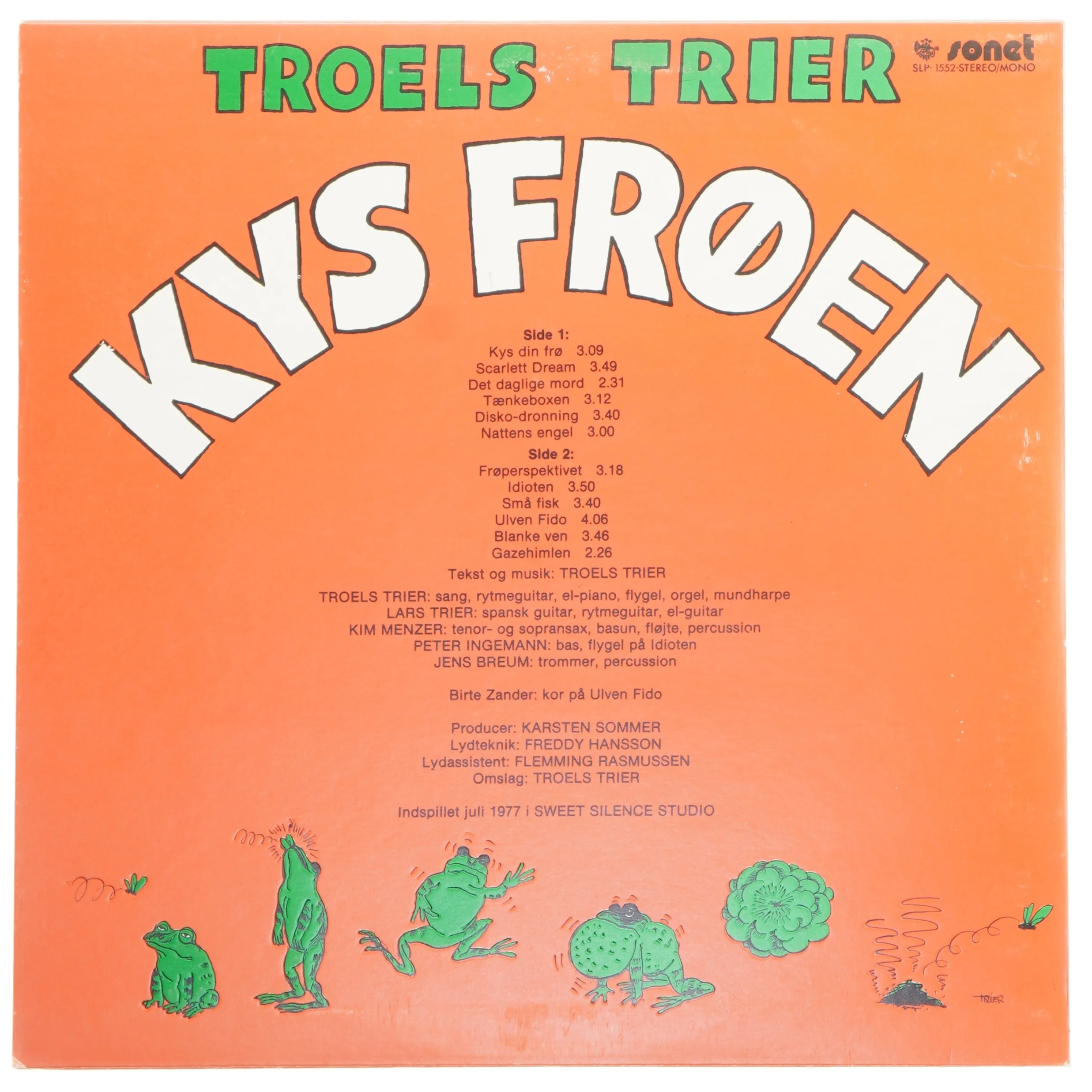 Troels Trier - Kys Frøen LP fra Sonet