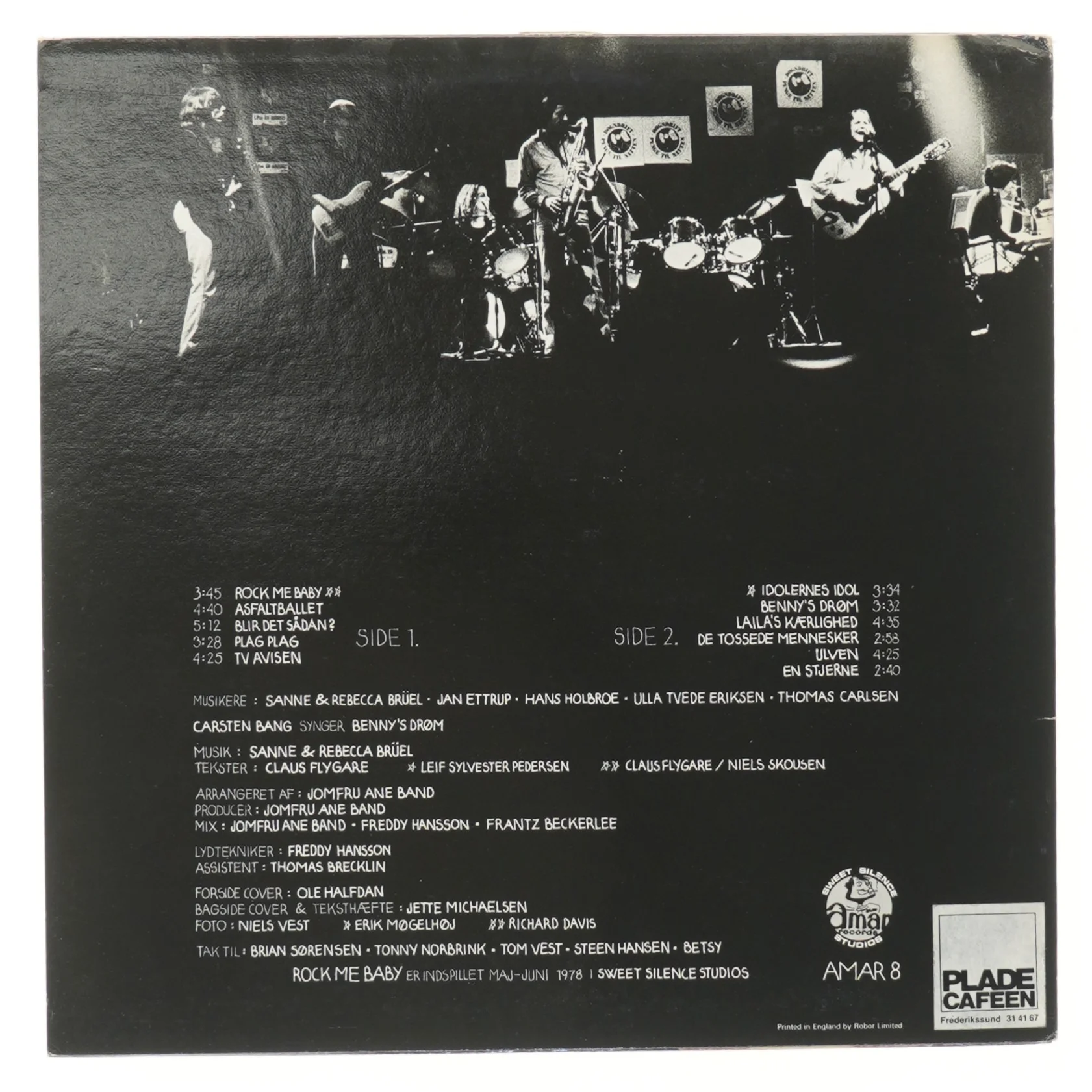 Jomfru Ane Band - Rock Me Baby LP fra Jomfru Ane Band