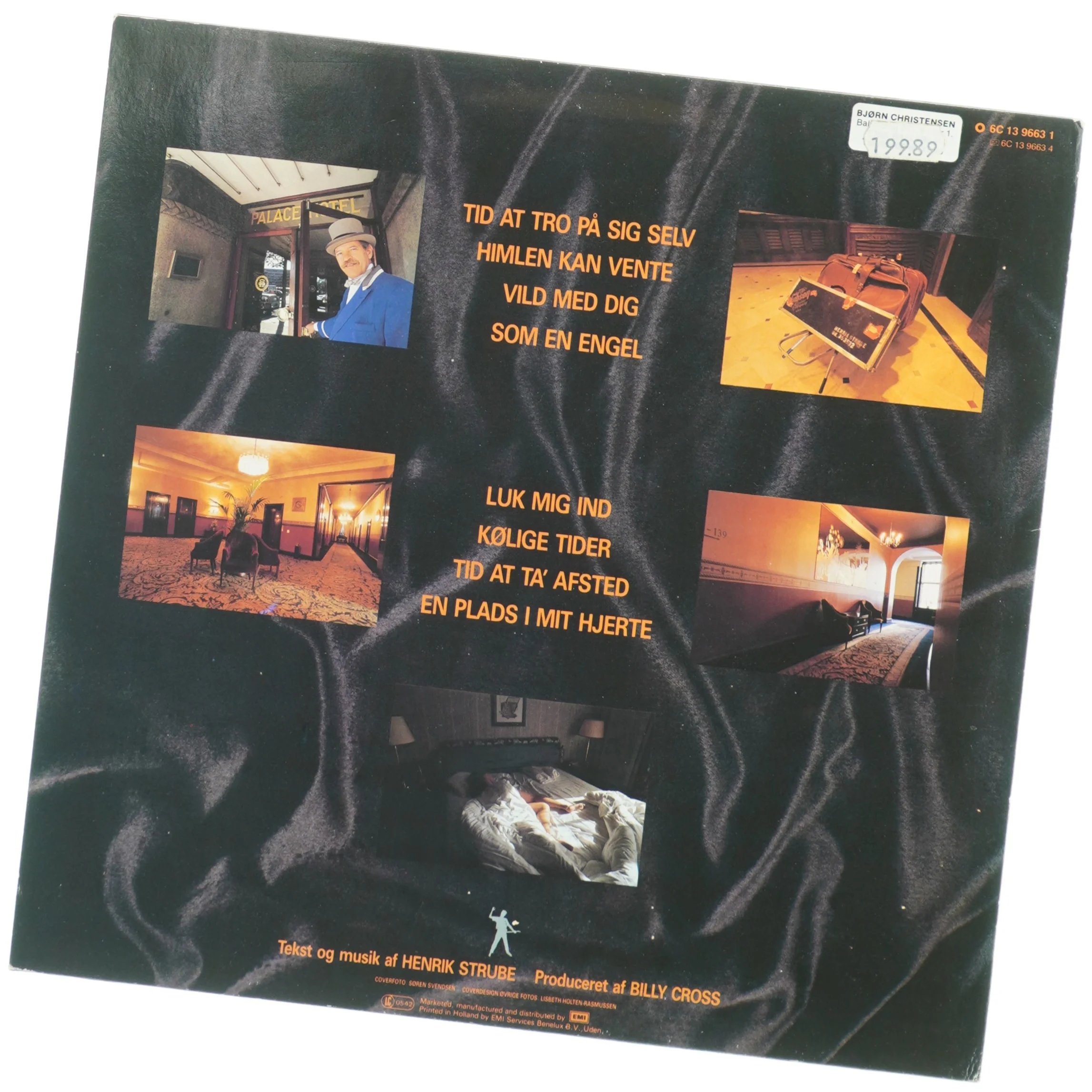 Henrik Strube - Hjertets Vagabonder Vinyl LP fra CBS Records (str. 31 x 31 cm)