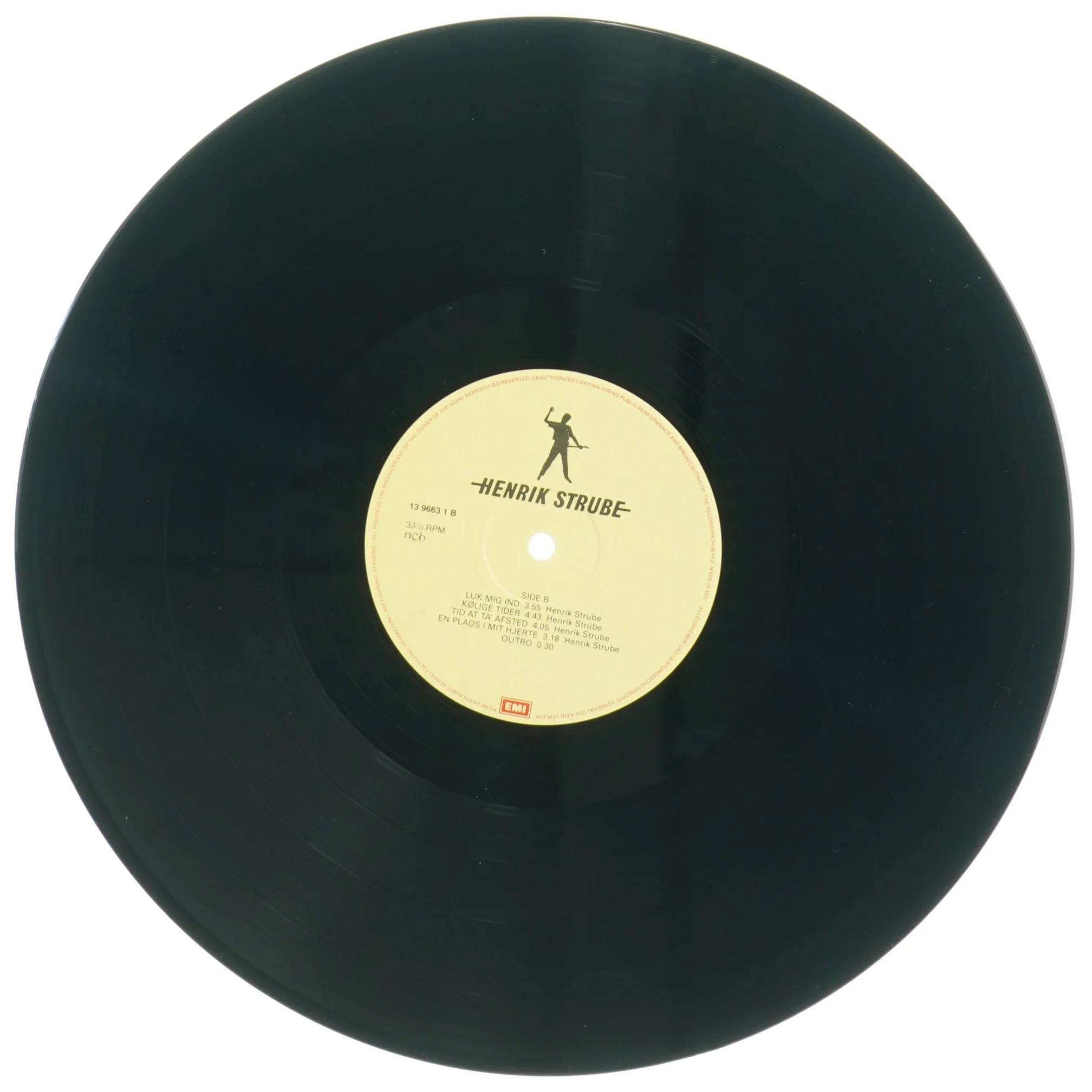 Henrik Strube - Hjertets Vagabonder Vinyl LP fra CBS Records (str. 31 x 31 cm)