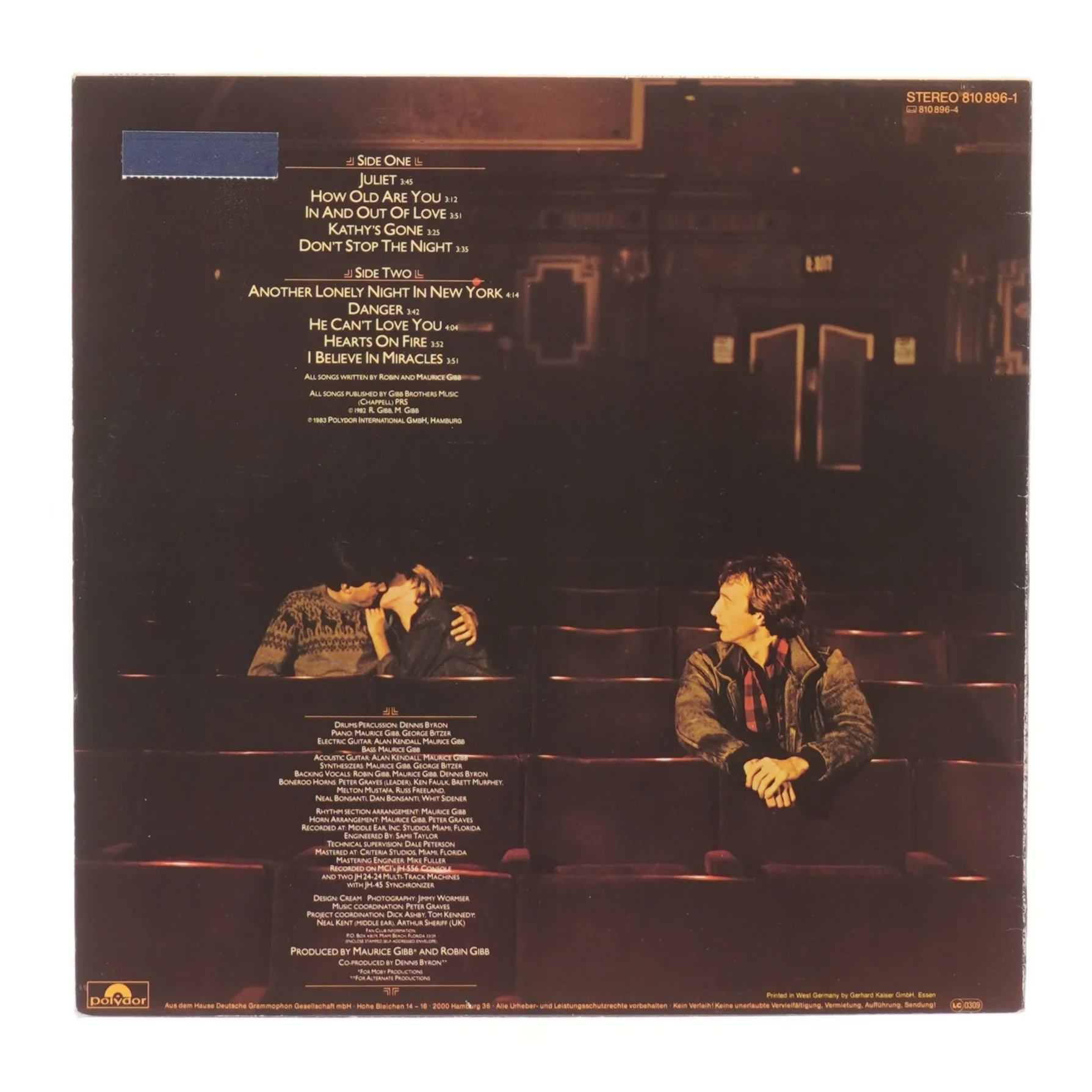 Robin Gibb LP - How Old Are You? fra Polydor