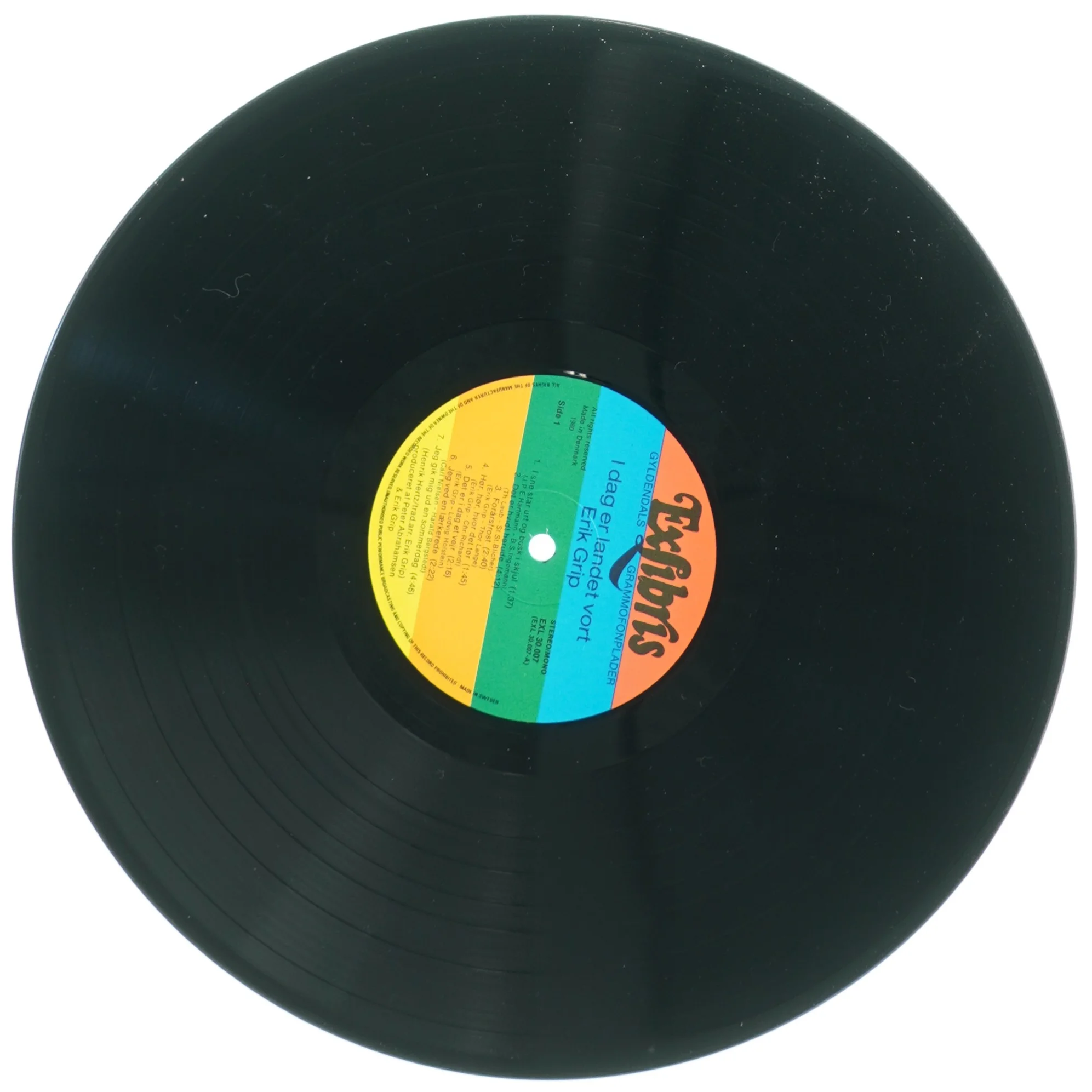 Erik Grip: I dag er landet vort - LP (str. 31 x 31 cm)