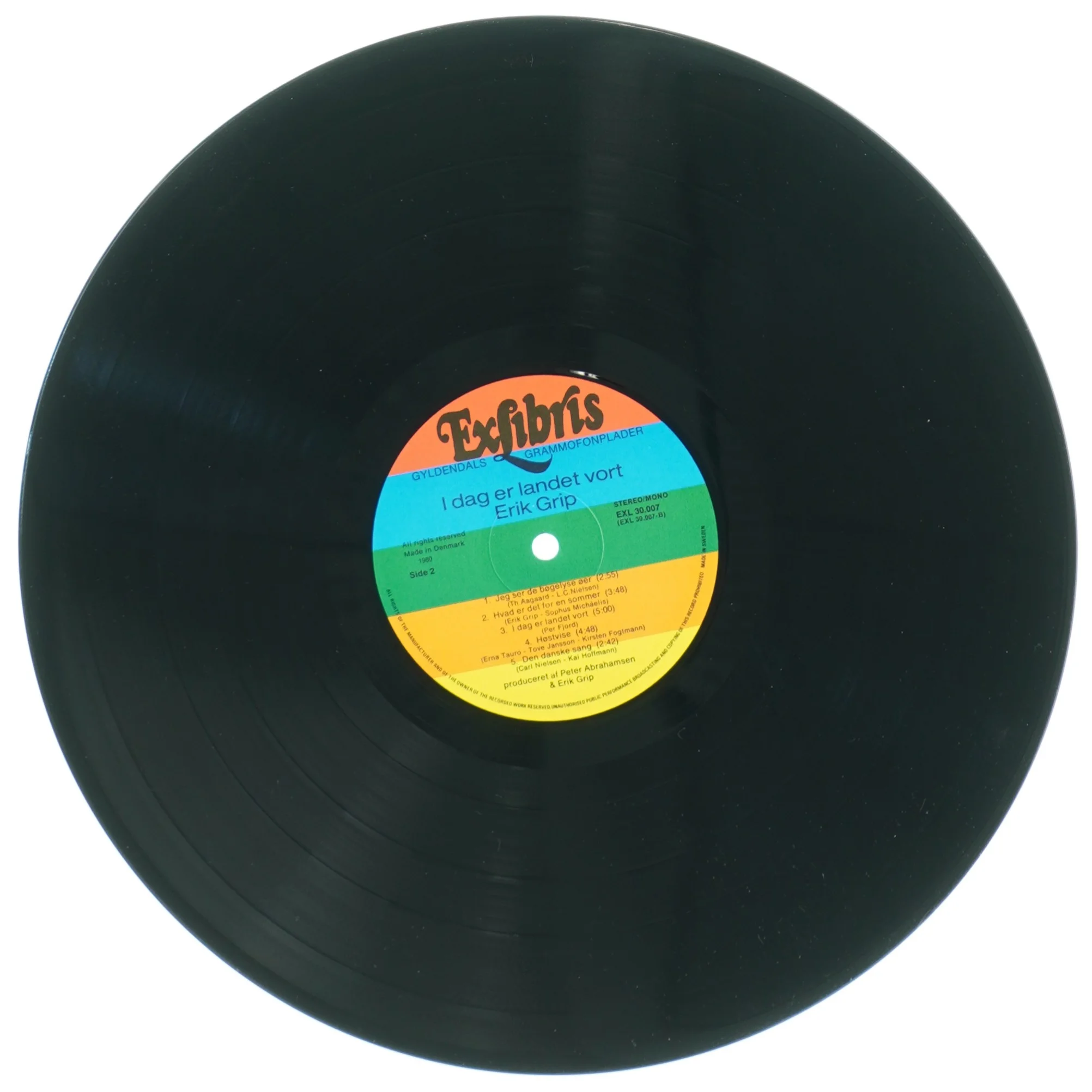 Erik Grip: I dag er landet vort - LP (str. 31 x 31 cm)