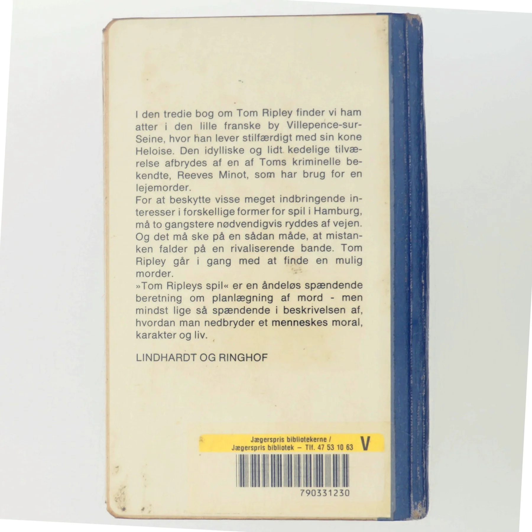 Tom Ripleys spil af Patricia Highsmith (Bog)