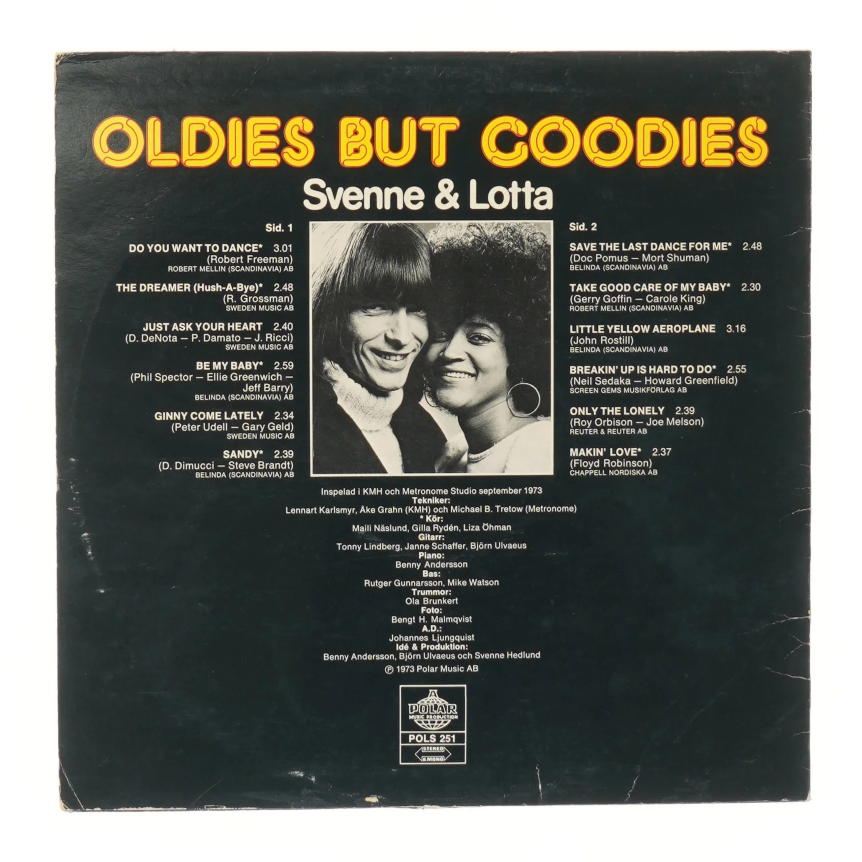 Oldies But Goodies LP af Svenne & Lotta fra Polar Music AB