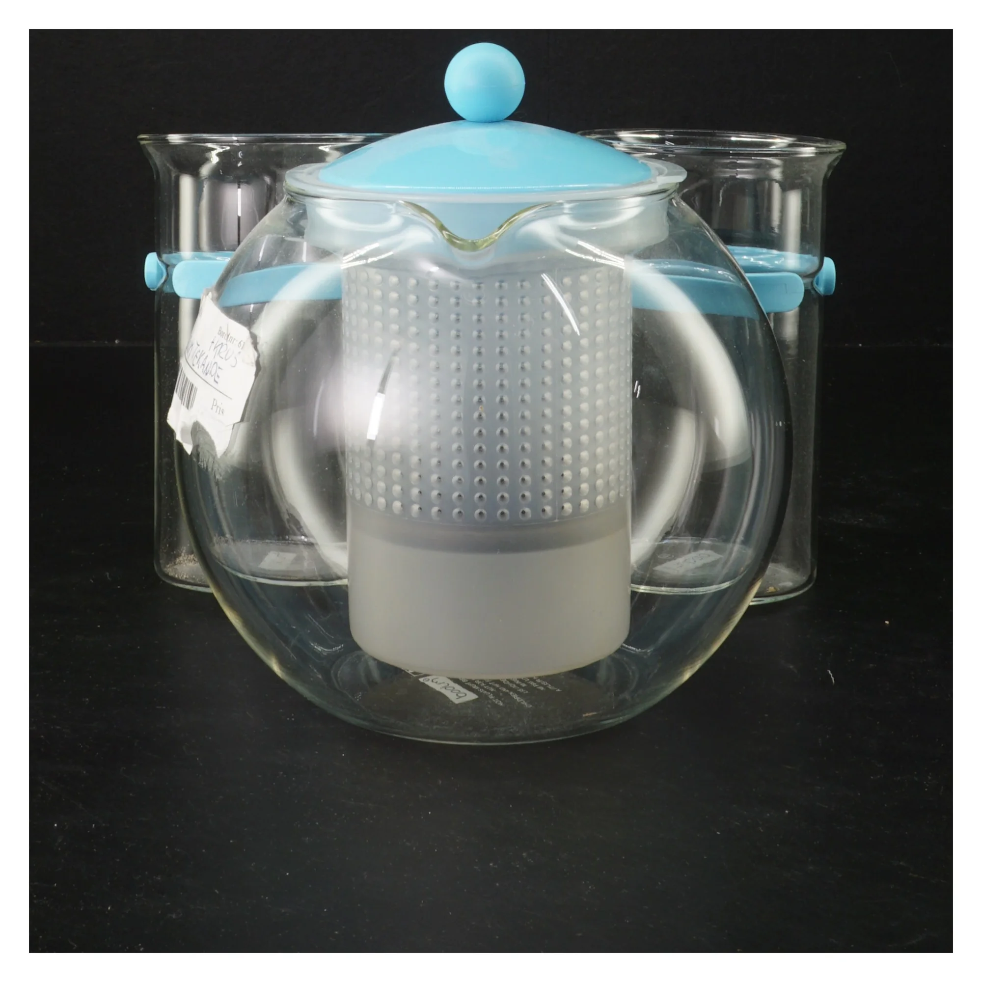 Tekande med glasindlæg fra Bodum (str. Ø 13 cm)