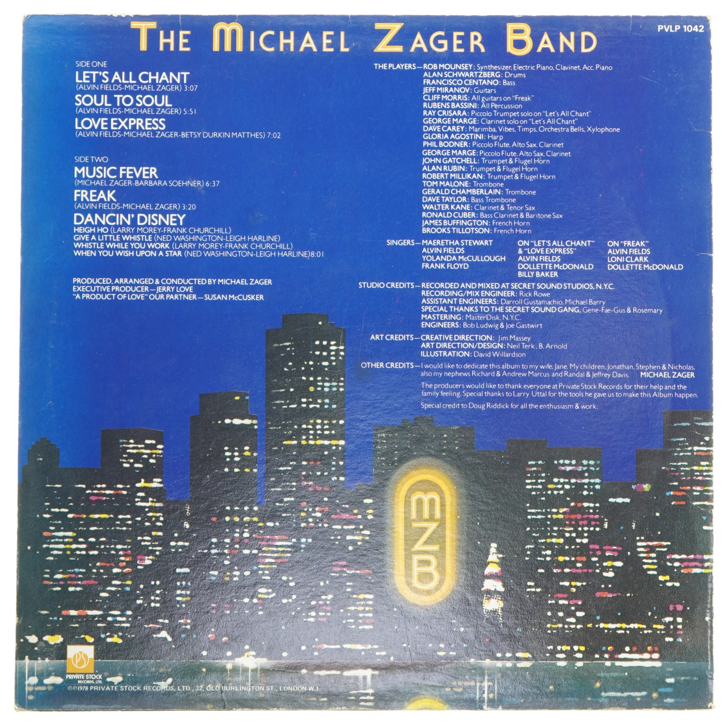 Vinyl: Let's All Chant, The Michael Zager Band