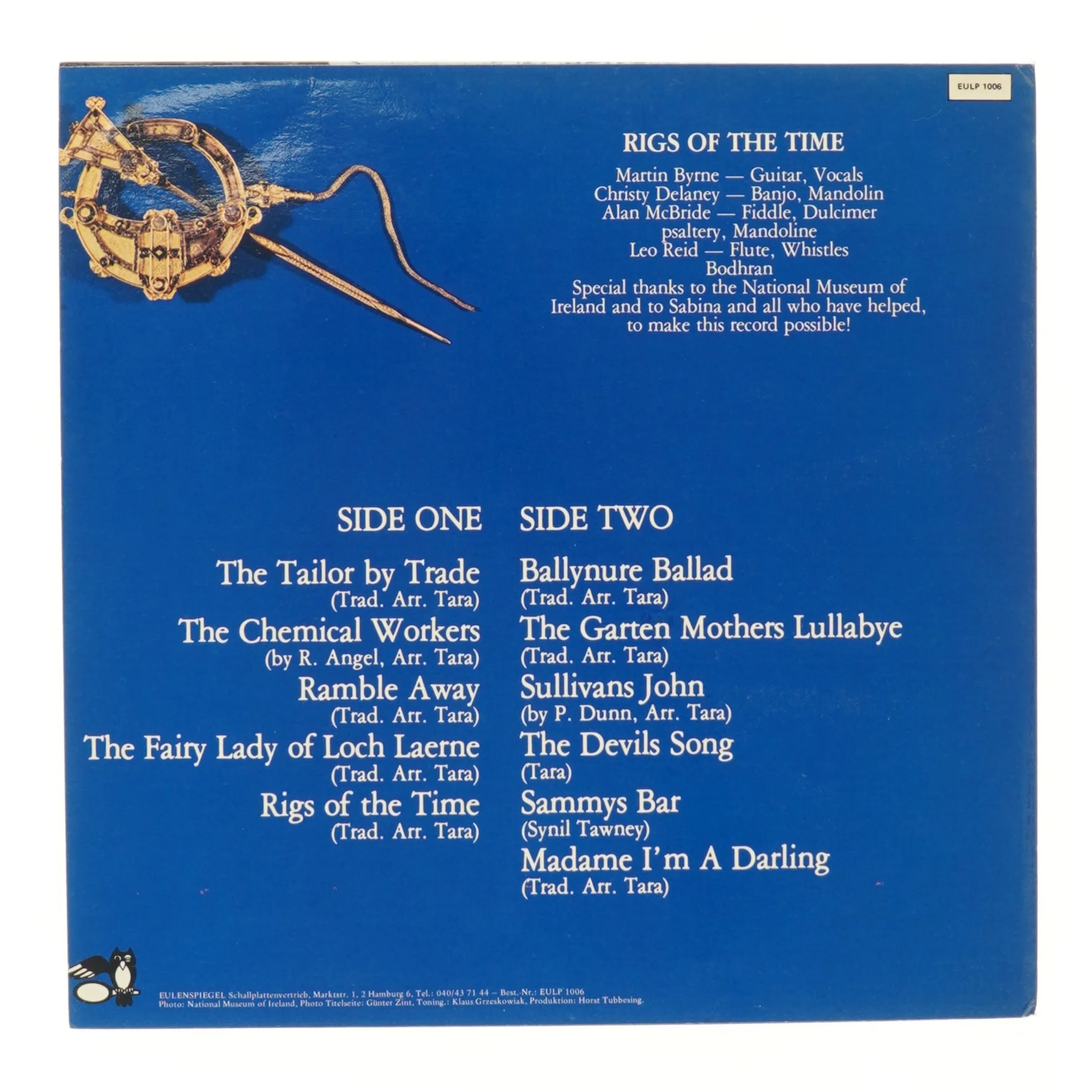 Tara: Irish Music - Rigs of the Time LP fra Tara