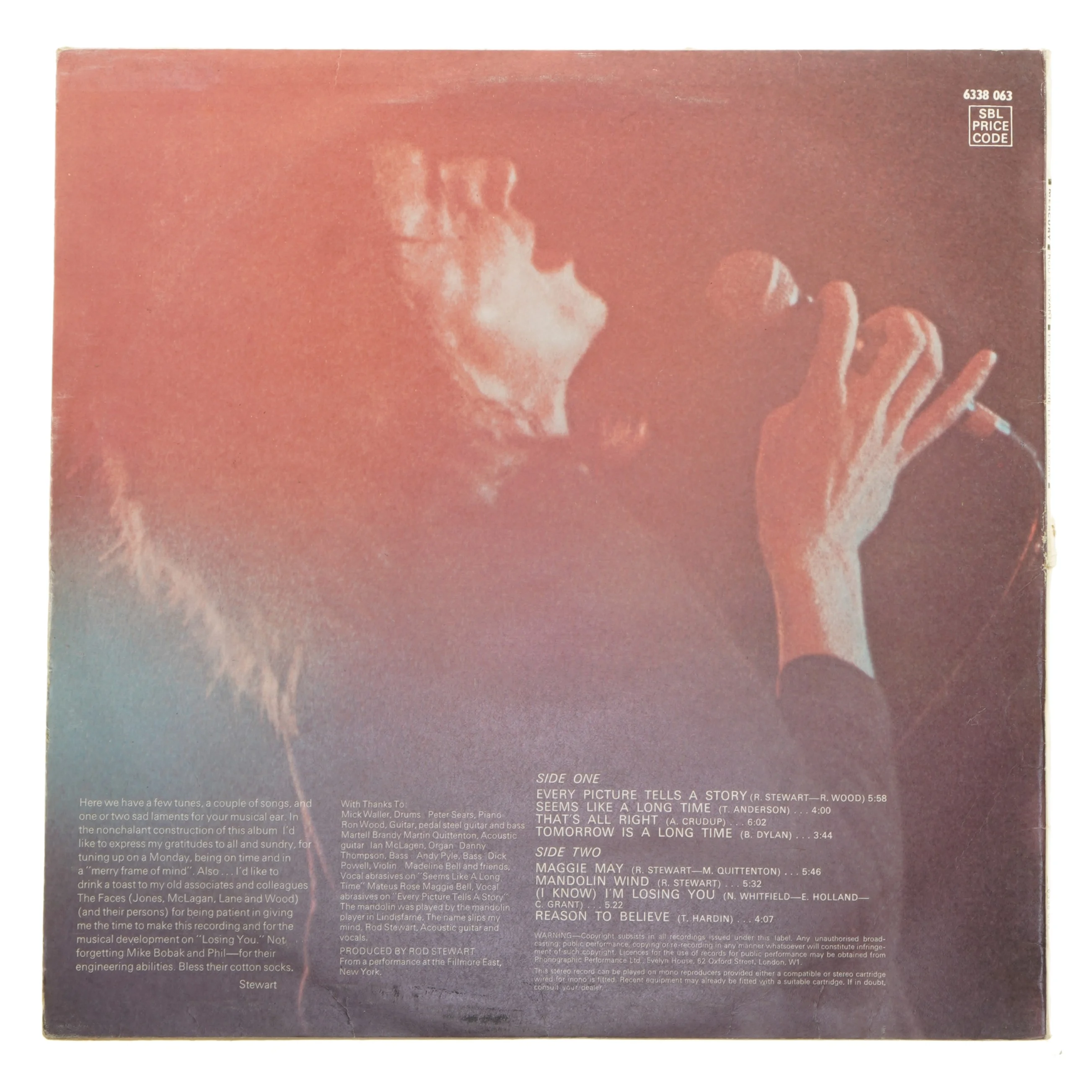 Rod Stewart - Every Picture Tells A Story LP fra Mercury