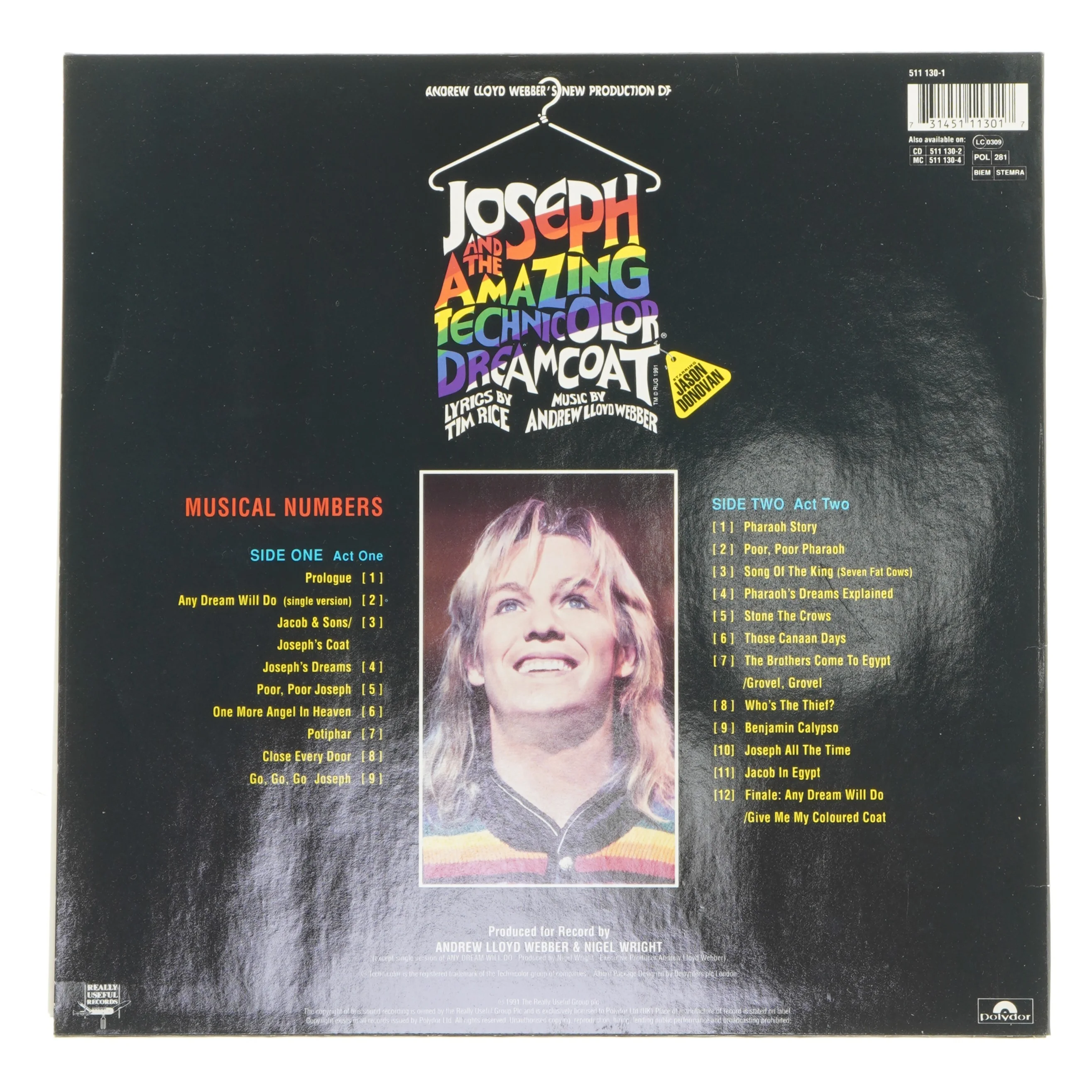 Joseph and the Amazing Technicolor Dreamcoat LP fra Polydor