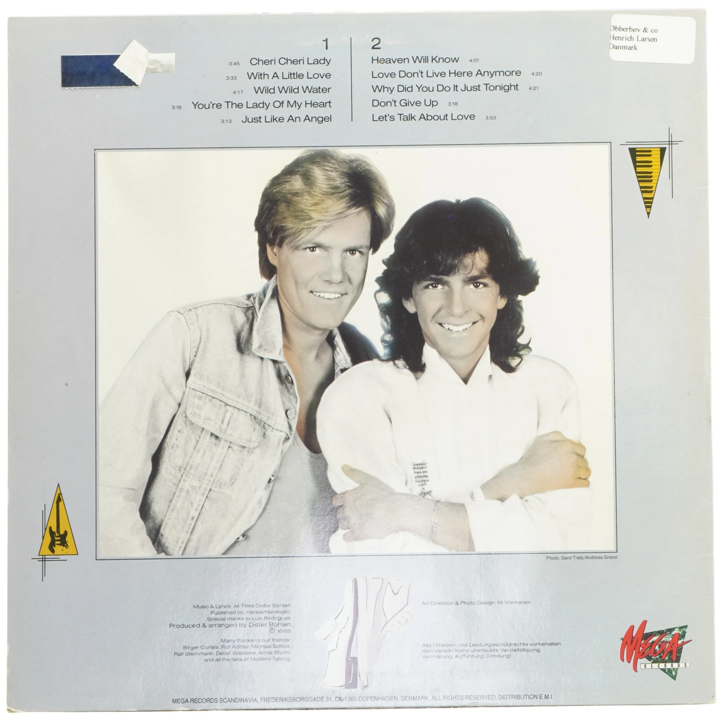 Modern Talking vinyl album - Let's Talk About Love fra Mega Records