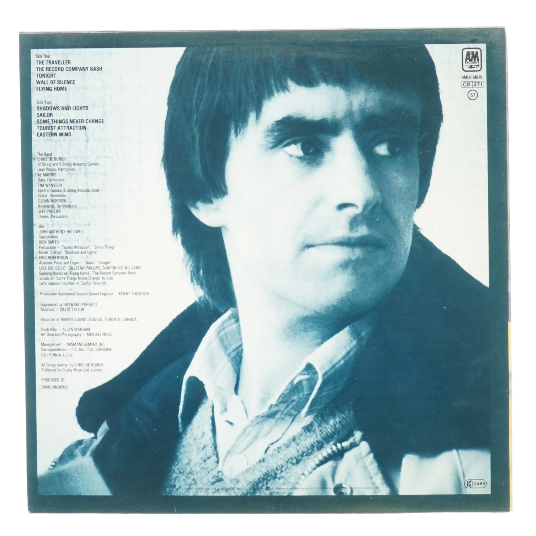 Chris de Burgh, Eastern wind fra A Og M (str. 30 cm)