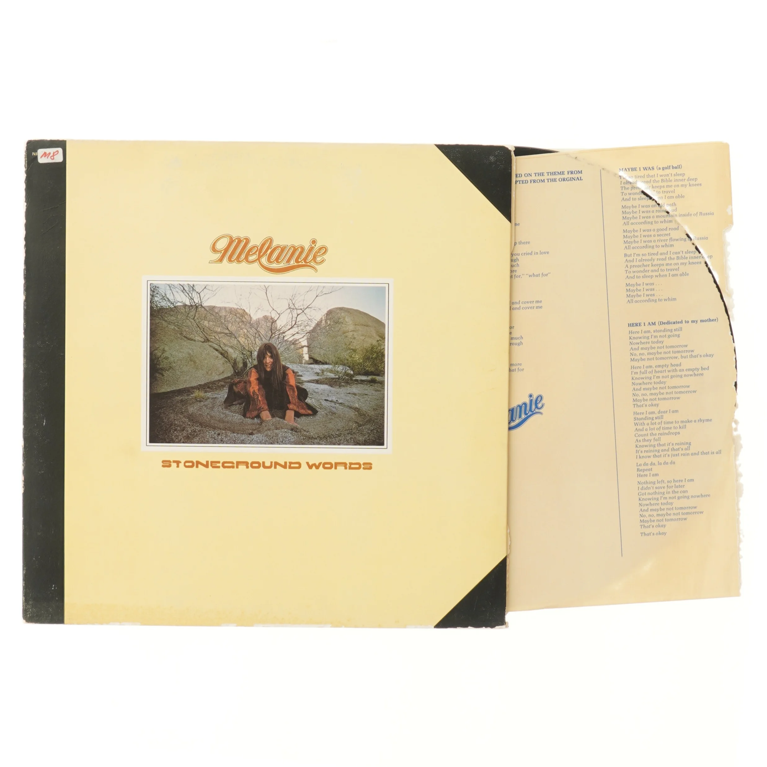 Melanie Stoneground Words LP fra Melanie