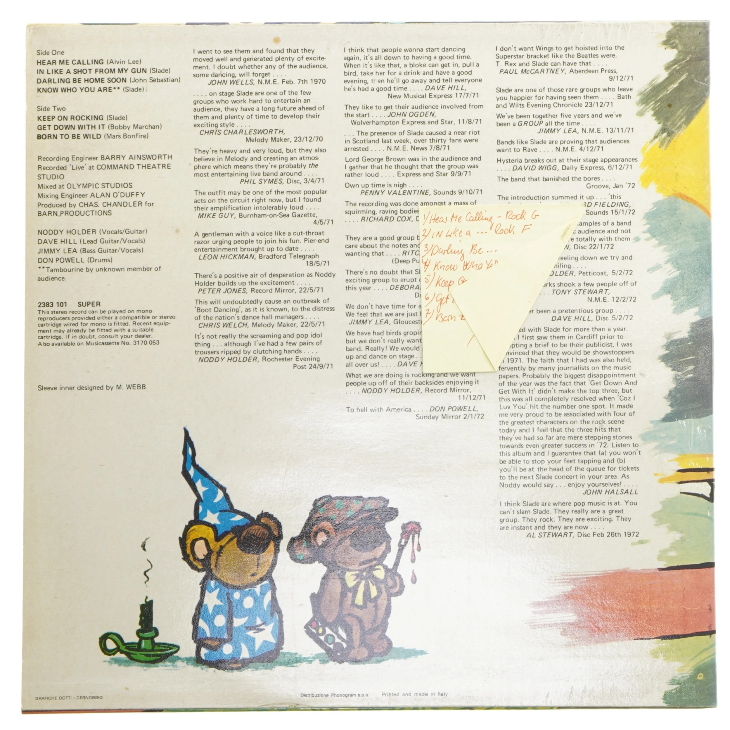 Slade Alive! LP fra Polydor