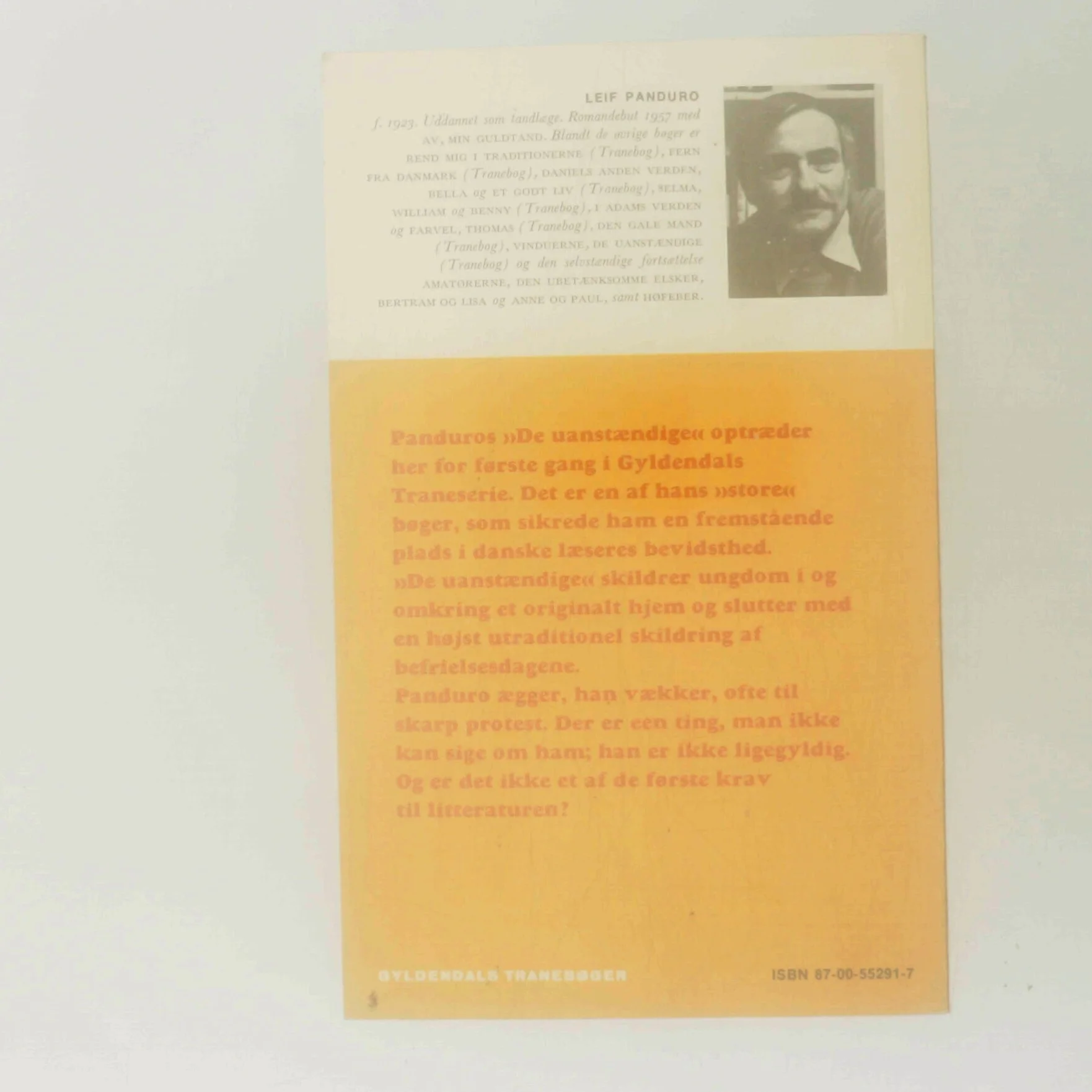 De uanstændige af Leif Panduro (Bog)