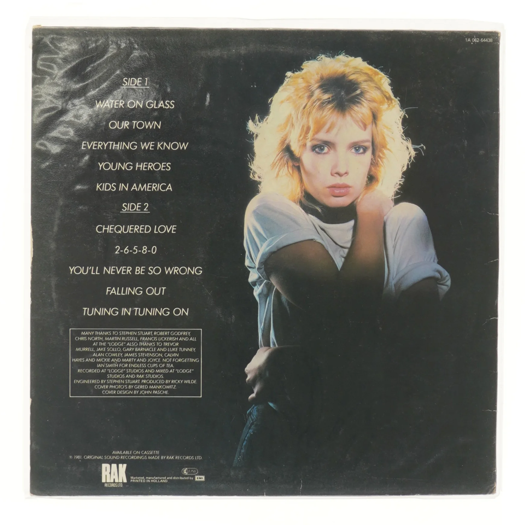Kim Wilde vinyl album fra RAK Records