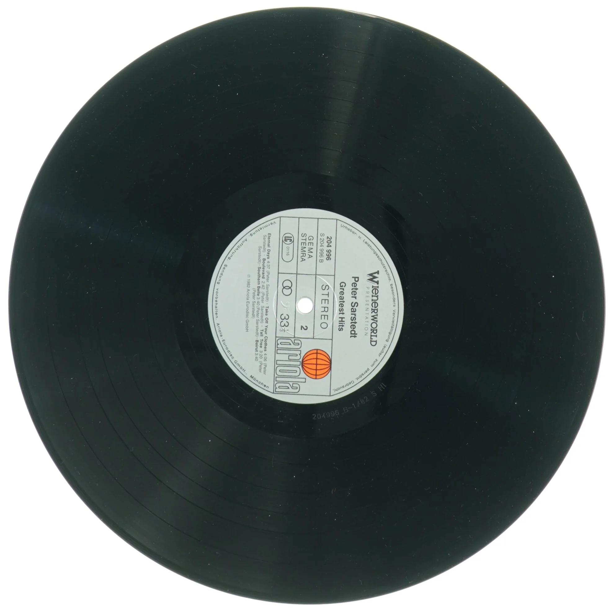 Peter Sarstedt - Update Vinylplade (str. 30 x 31 cm)