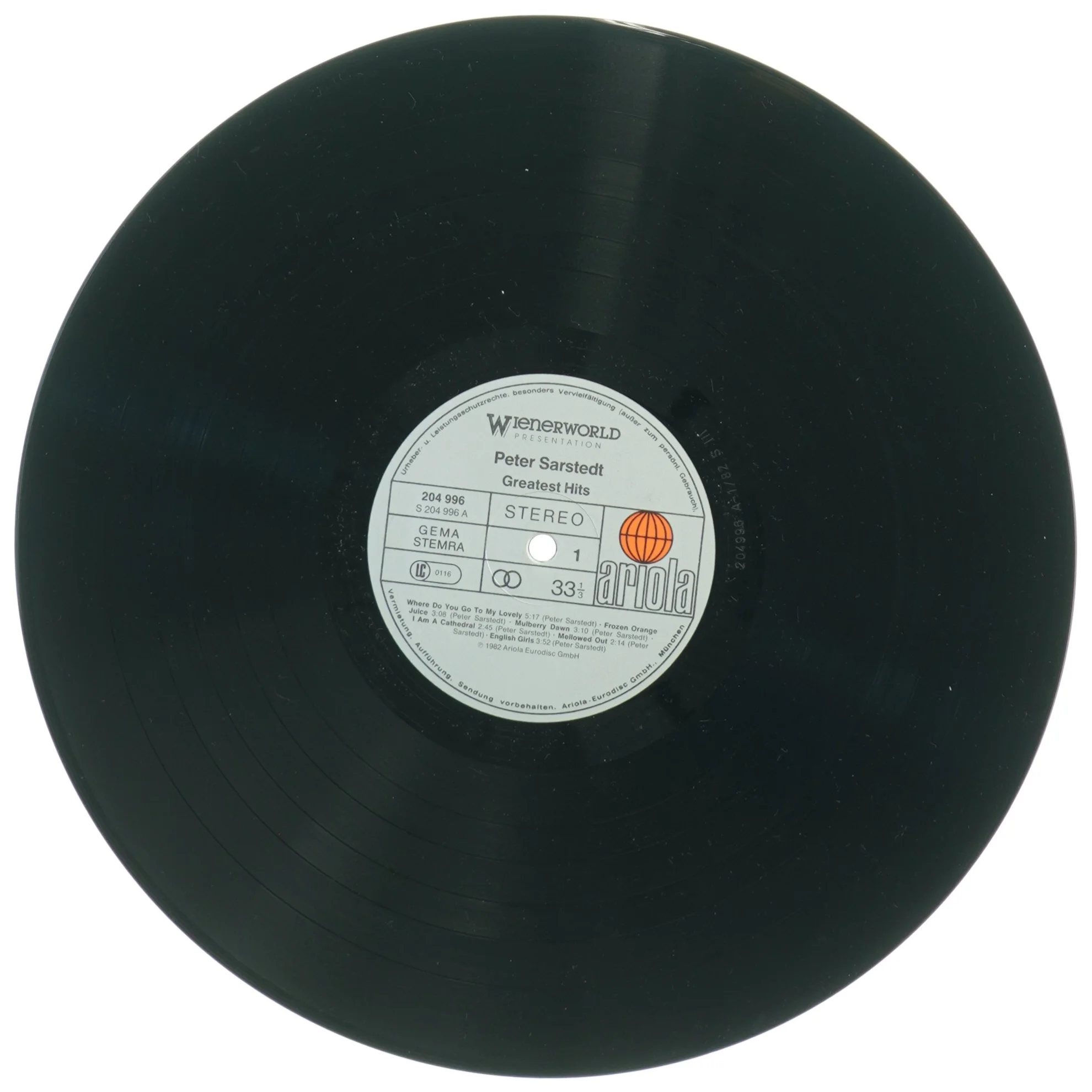 Peter Sarstedt - Update Vinylplade (str. 30 x 31 cm)
