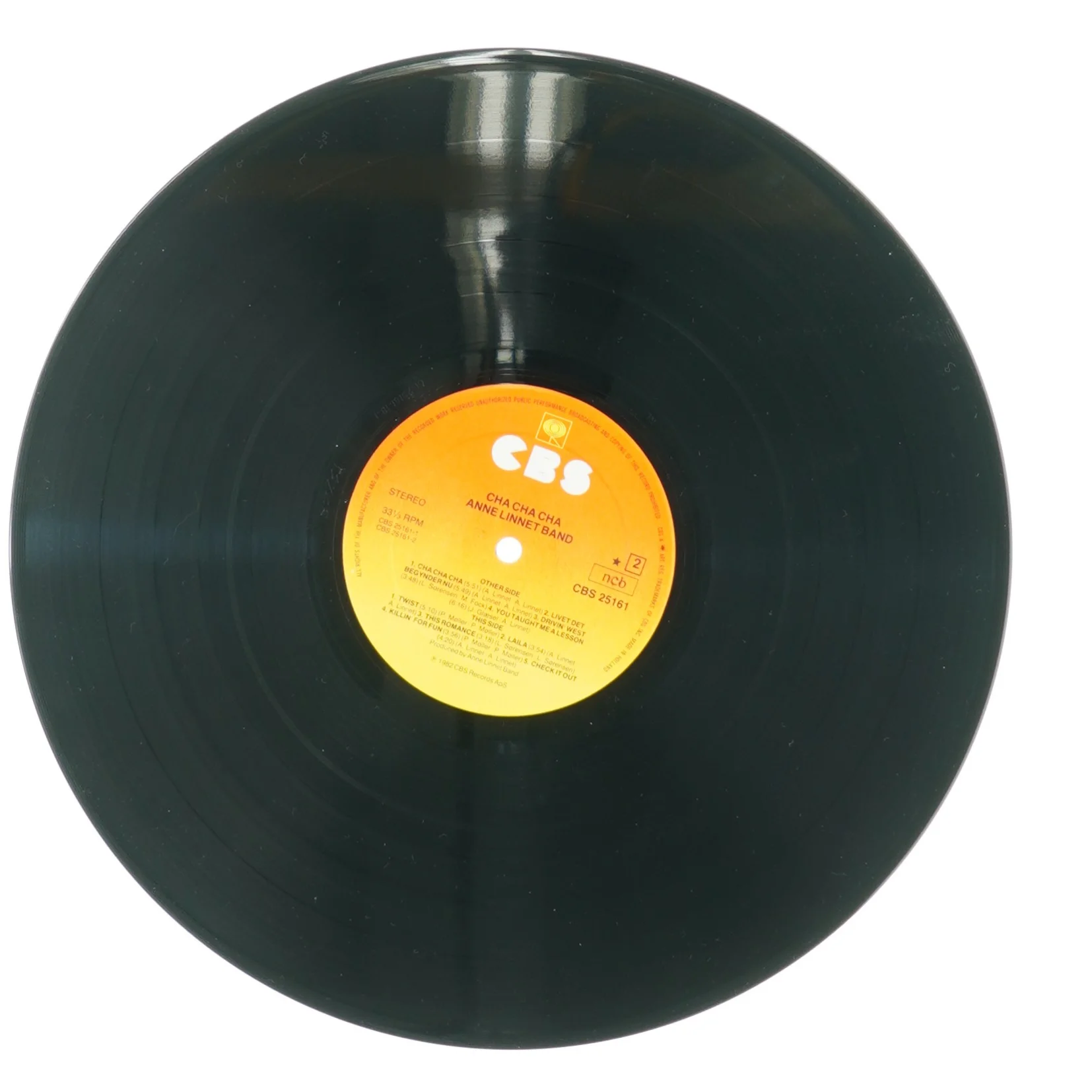 Anne Linnet band, cha cha cha fra Cbs (str. 30 cm)