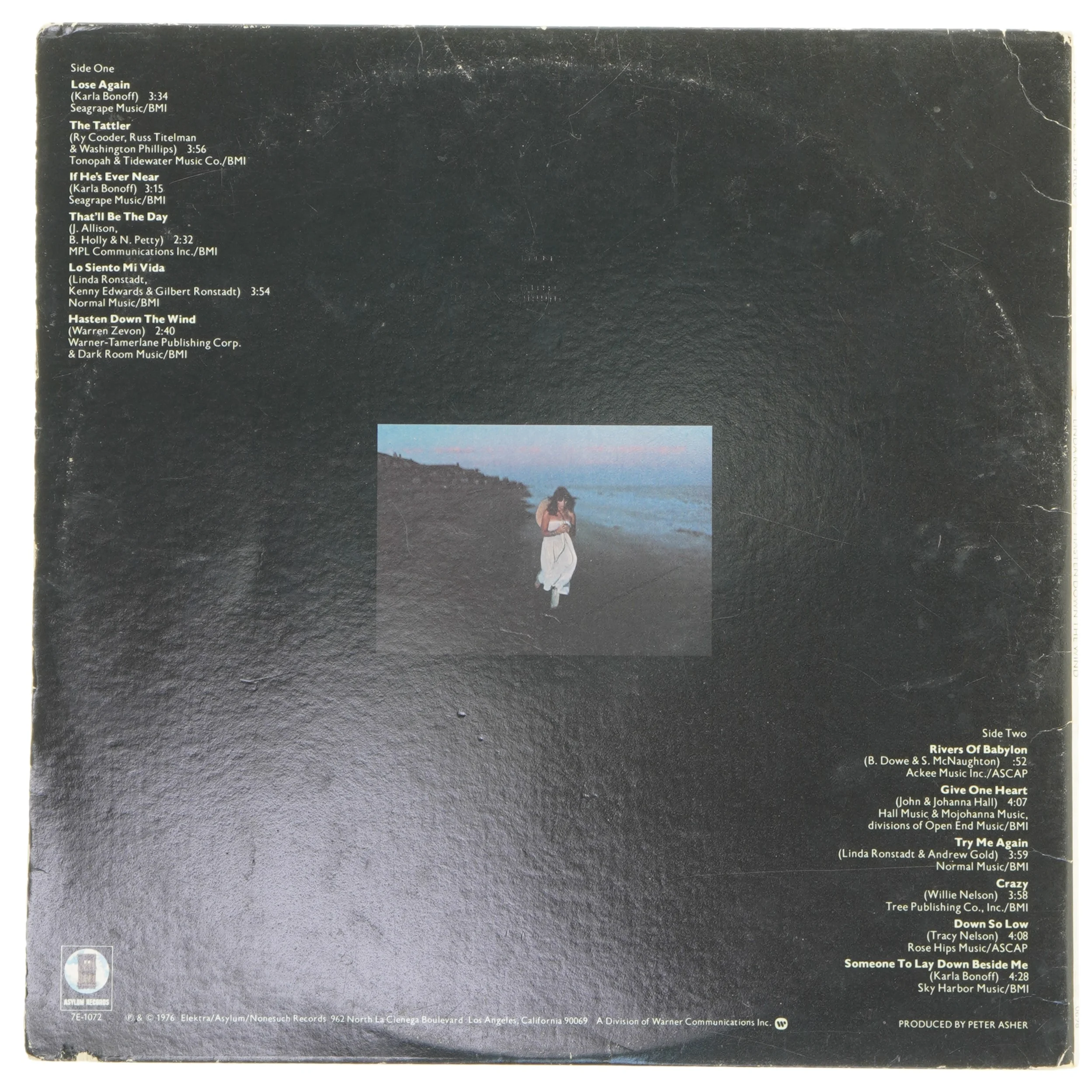 Linda Ronstadt - Hasten Down the Wind LP