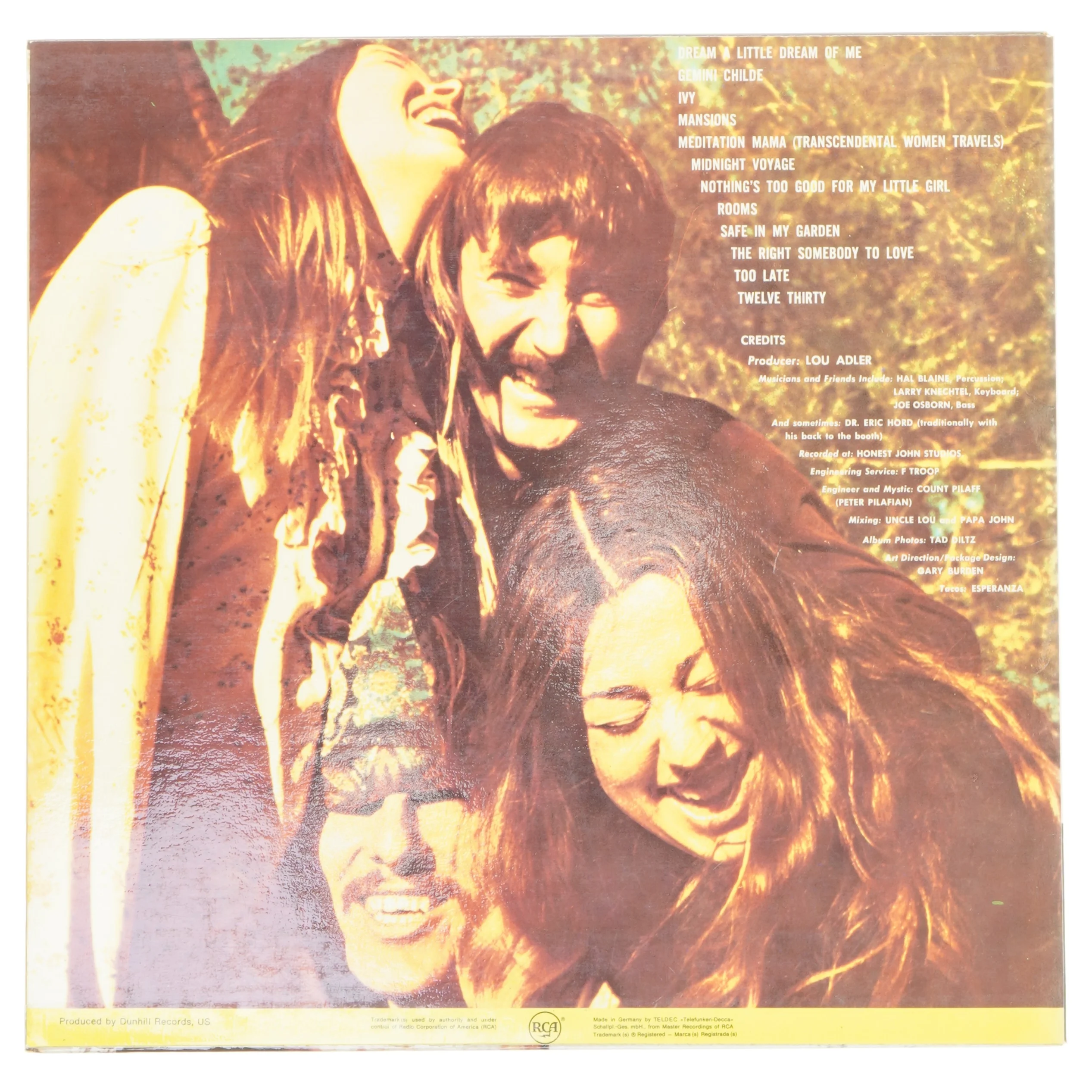 LP album 'The Papas & The Mamas' fra RCA Victor