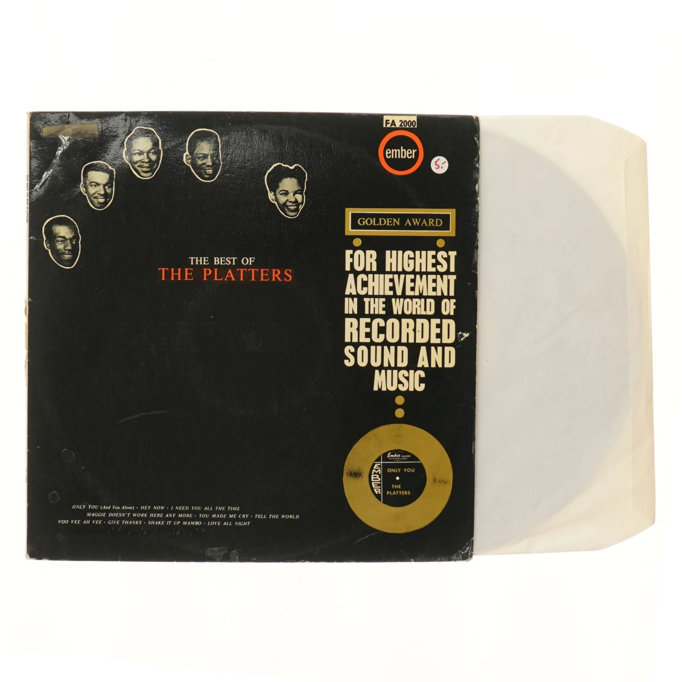 The Best of The Platters LP fra Ember Records