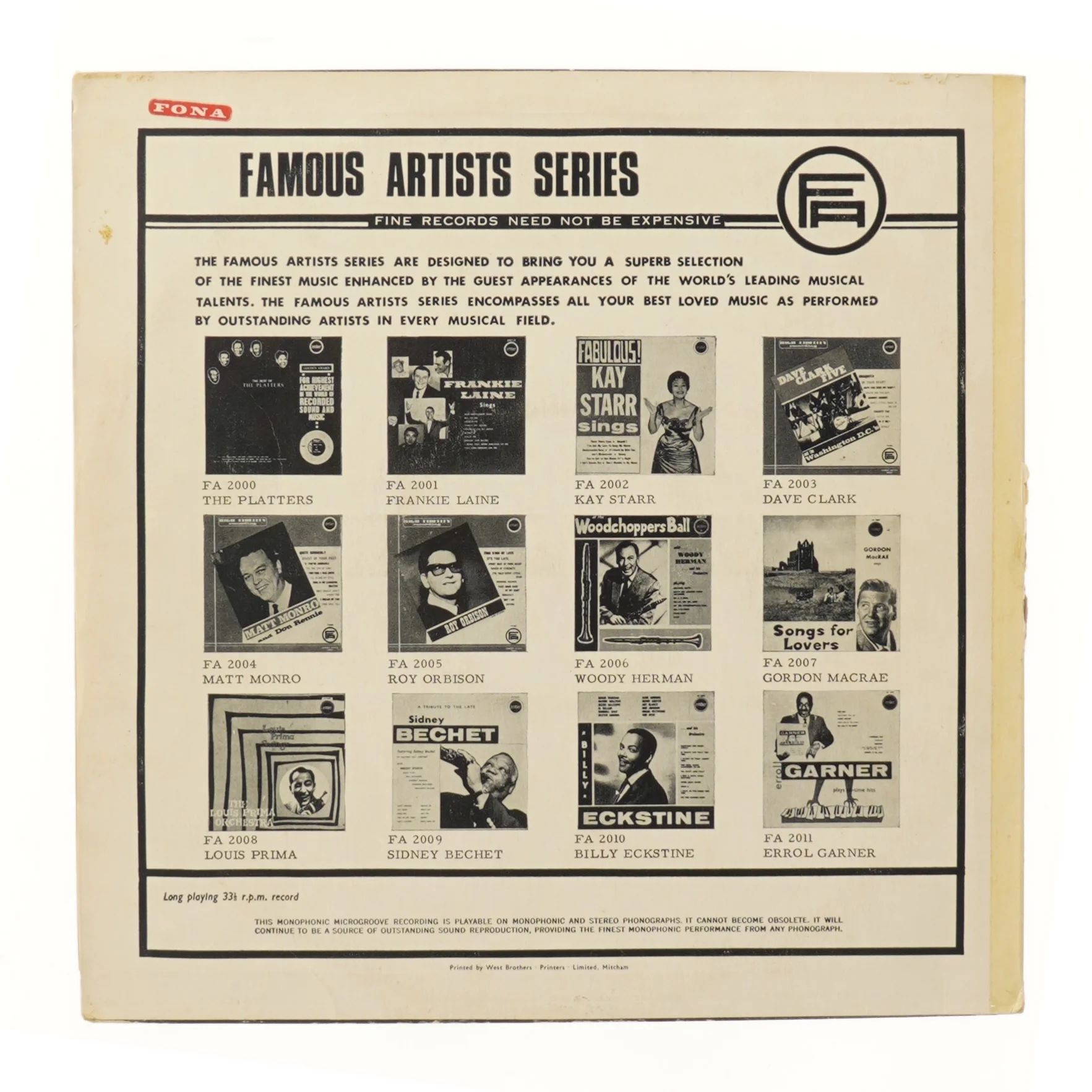 The Best of The Platters LP fra Ember Records