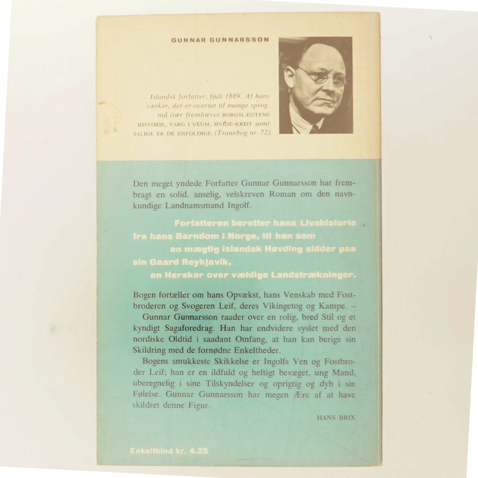 Ed Brødre af Gunnar Gunnarsson (Bog)