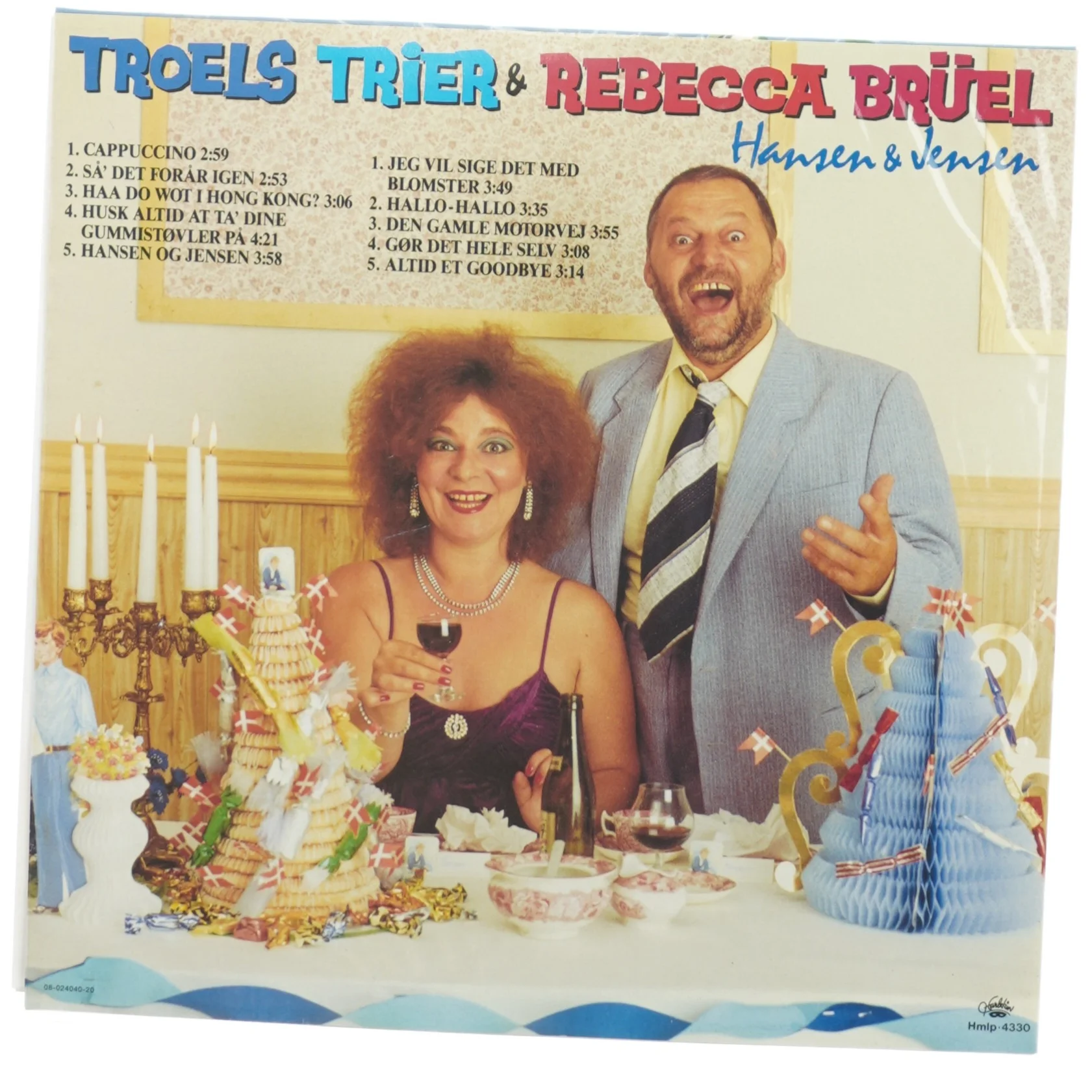 Troels Trier and Rebecca Brüel - Hansen og Jensen (LP) fra Harlekin (str. 30 cm)