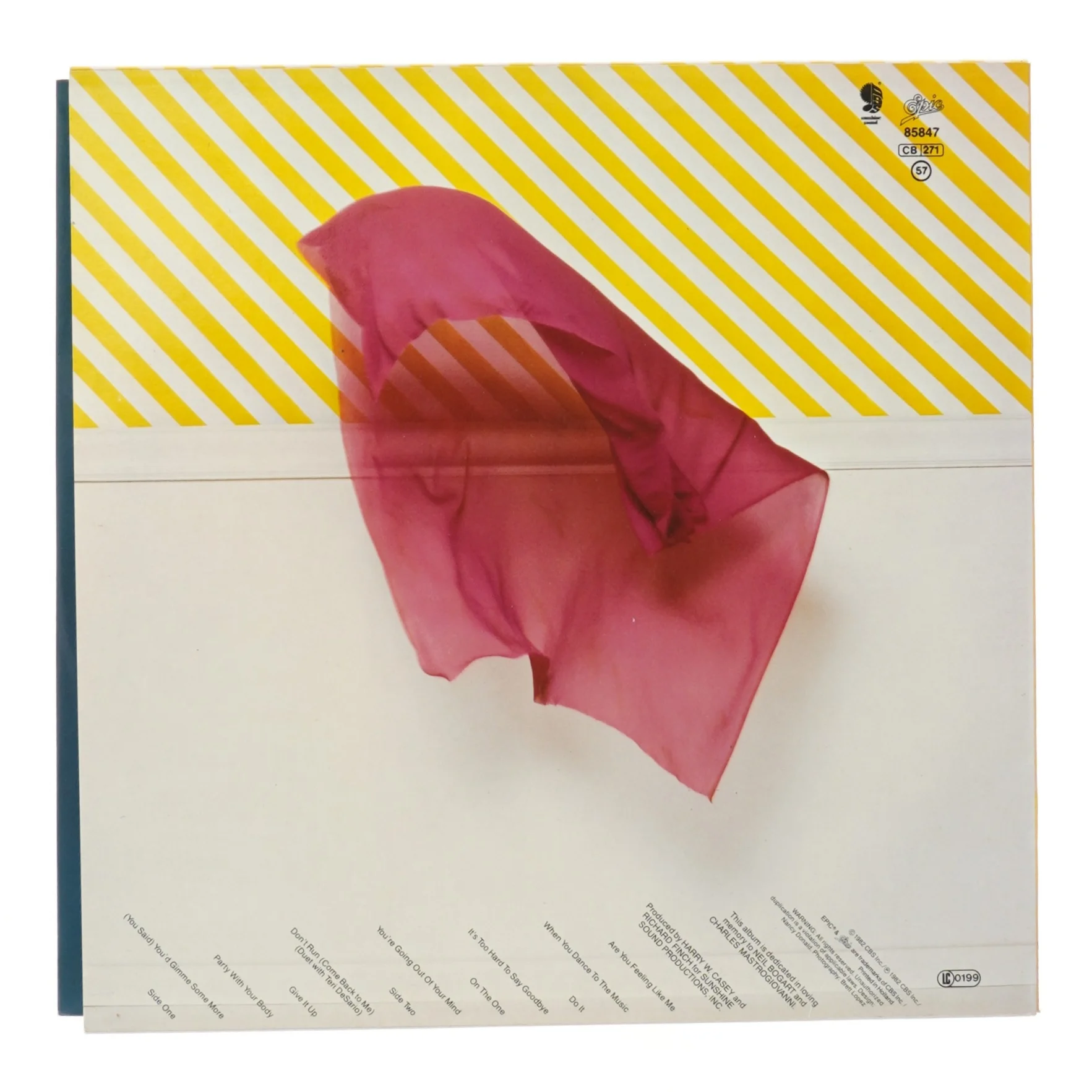 KC and the Sunshine Band - All in a Night's Work vinyl LP fra KC and the Sunshine Band