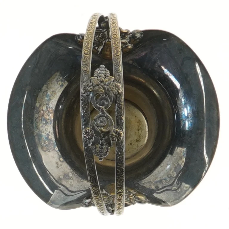 Dekorativ vase med håndtag (str. Ø 12x19 cm)