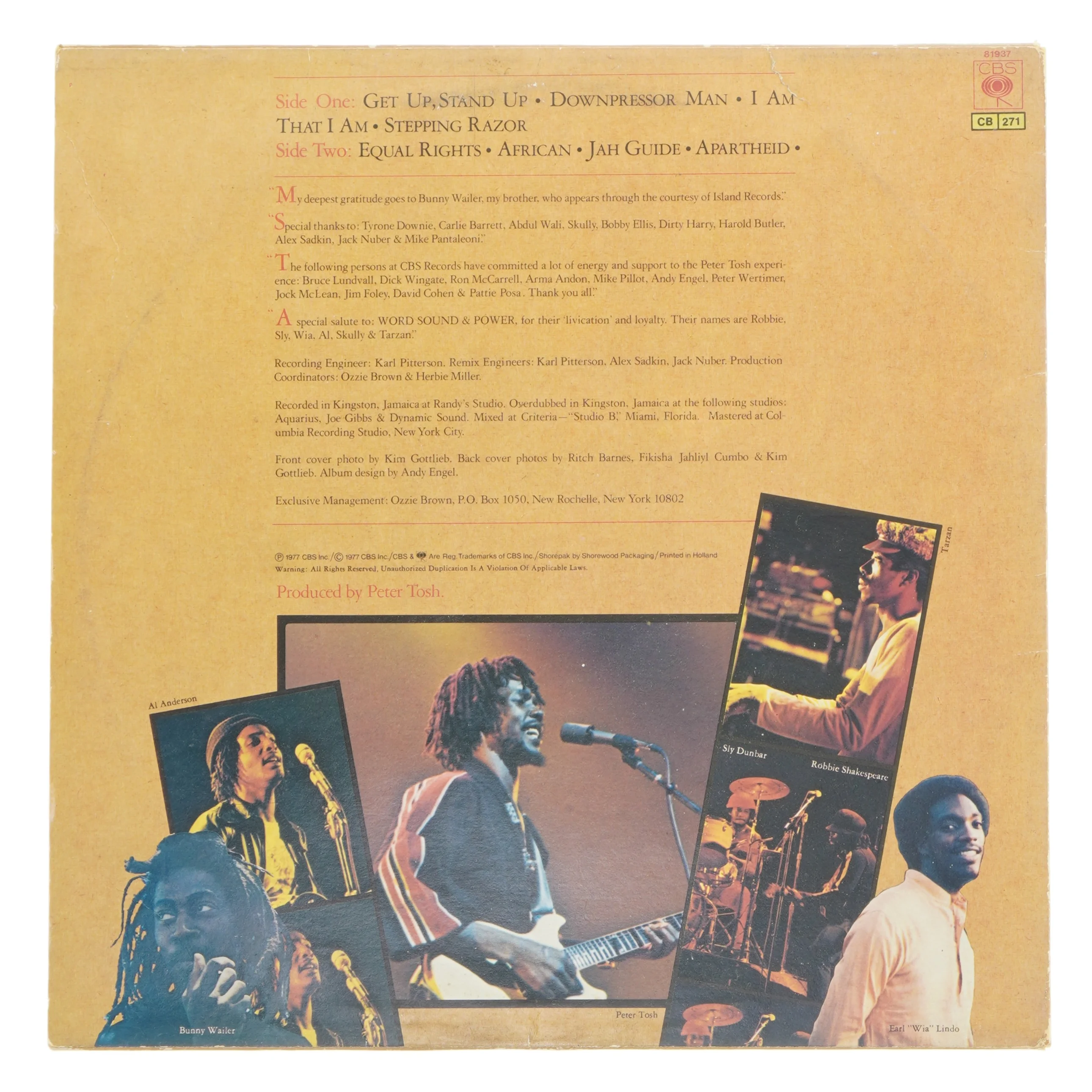 Peter Tosh - Equal Rights LP